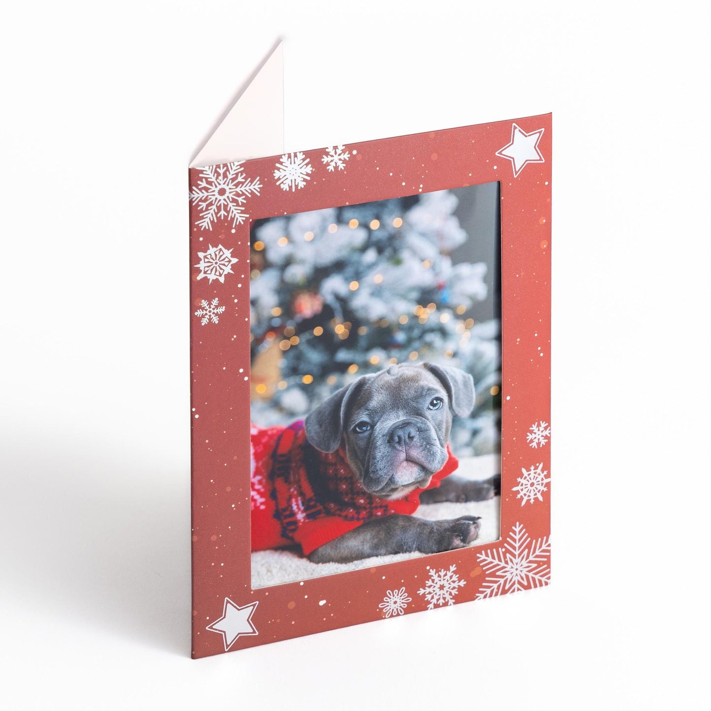 Christmas Photo Frame Cards & Envelopes Personalised Any Family Picture pack of 6 red Etsy