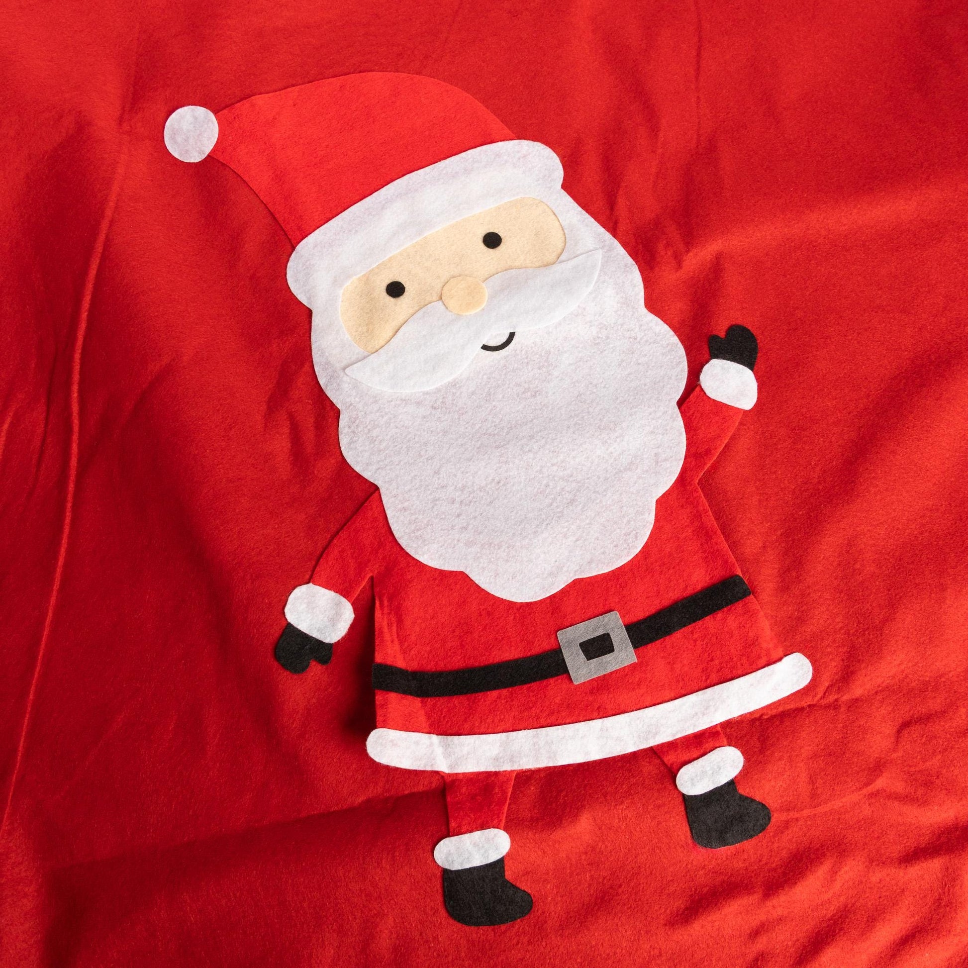 2 Father Christmas Santa Felt Sack Kids Gifts Present Stocking Bag Jumbo Size Etsy