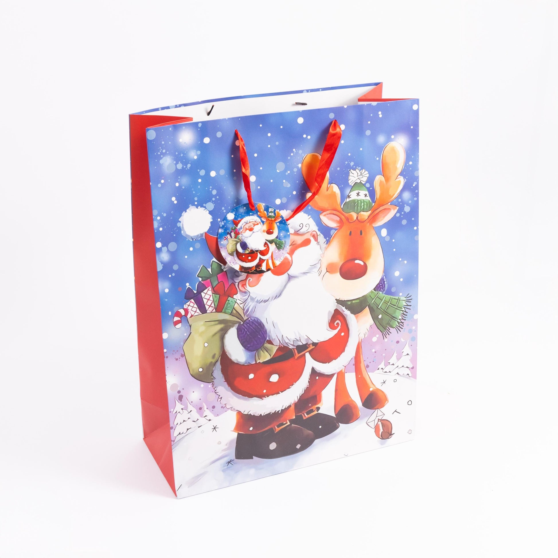 4 Extra Big Large Christmas Gift Bags with Handles Tote Bag with Tag Etsy