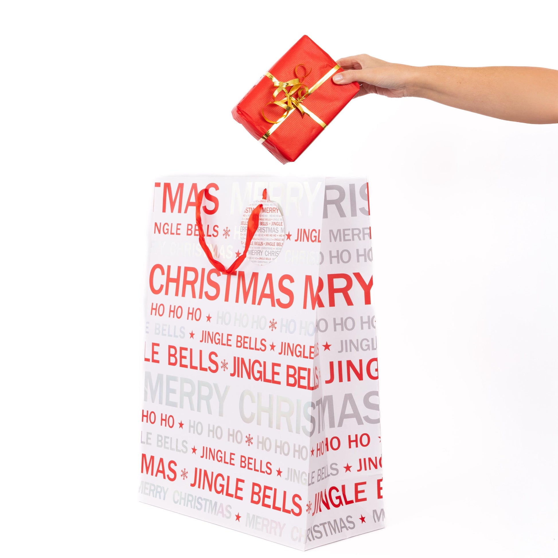 4 Extra Big Large Christmas Gift Bags with Handles Tote Bag with Tag Etsy