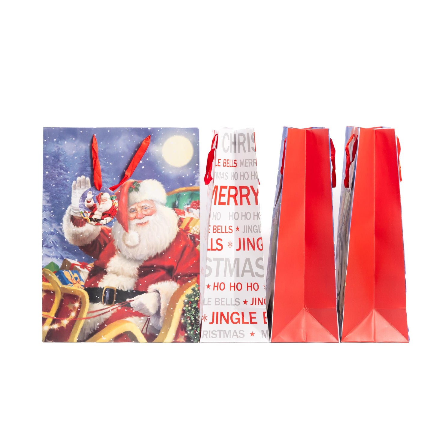 4 Extra Big Large Christmas Gift Bags with Handles Tote Bag with Tag Etsy