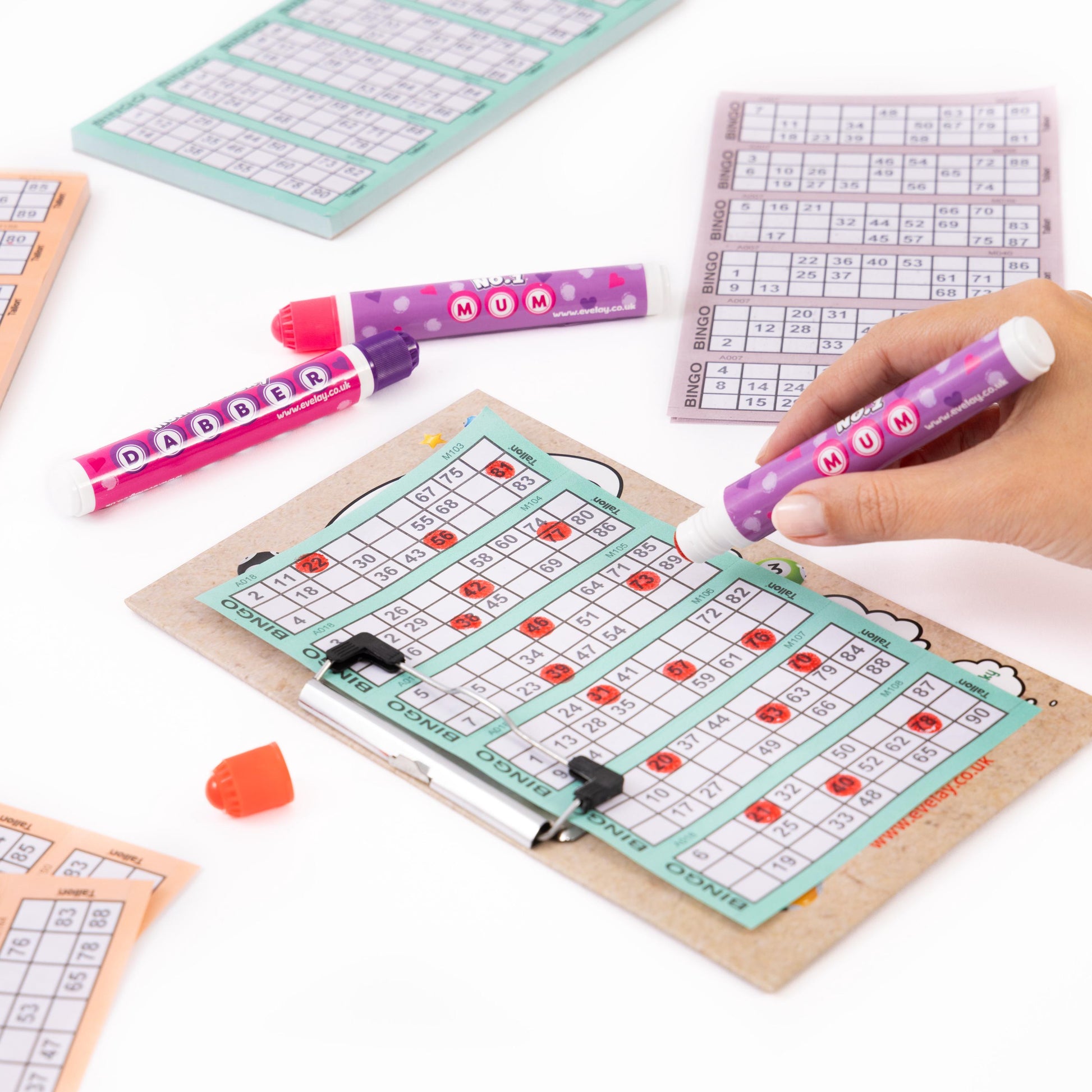 3 Bingo Dabbers World's Best Mum Felt Markers Mixed Pens Ticket Dobbers Gift Etsy