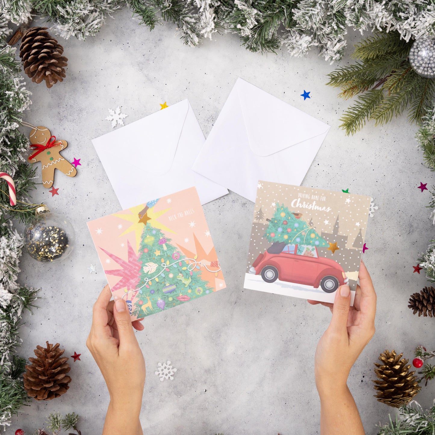 30 Christmas Cards Bumper Pack Mixed Traditional Festive Tree & Car Etsy
