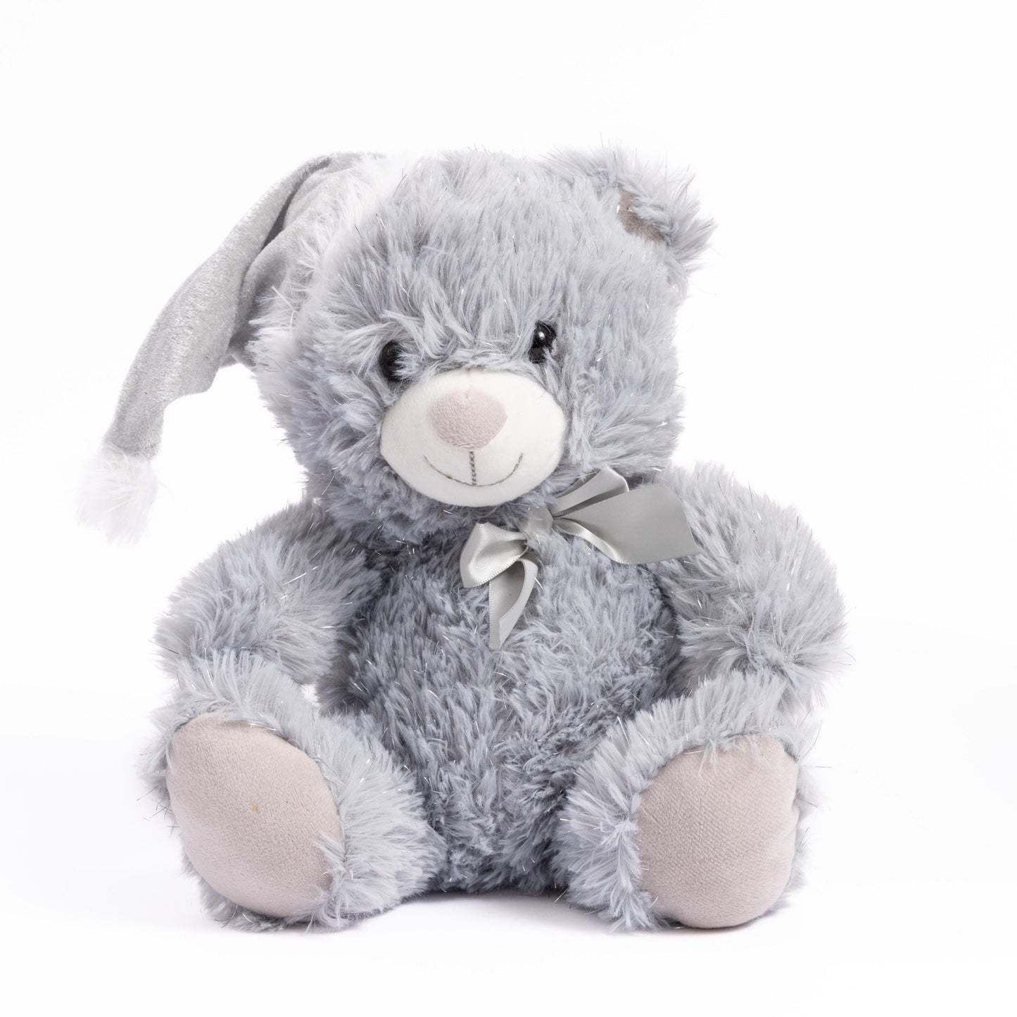 2 Set Christmas Plush Teddy Glitter Bear Cuddly Toy Xmas Present Etsy