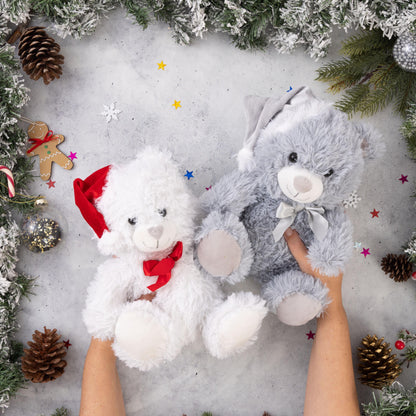 Glitter Christmas Teddy Bears – Set of 2 – image 4
