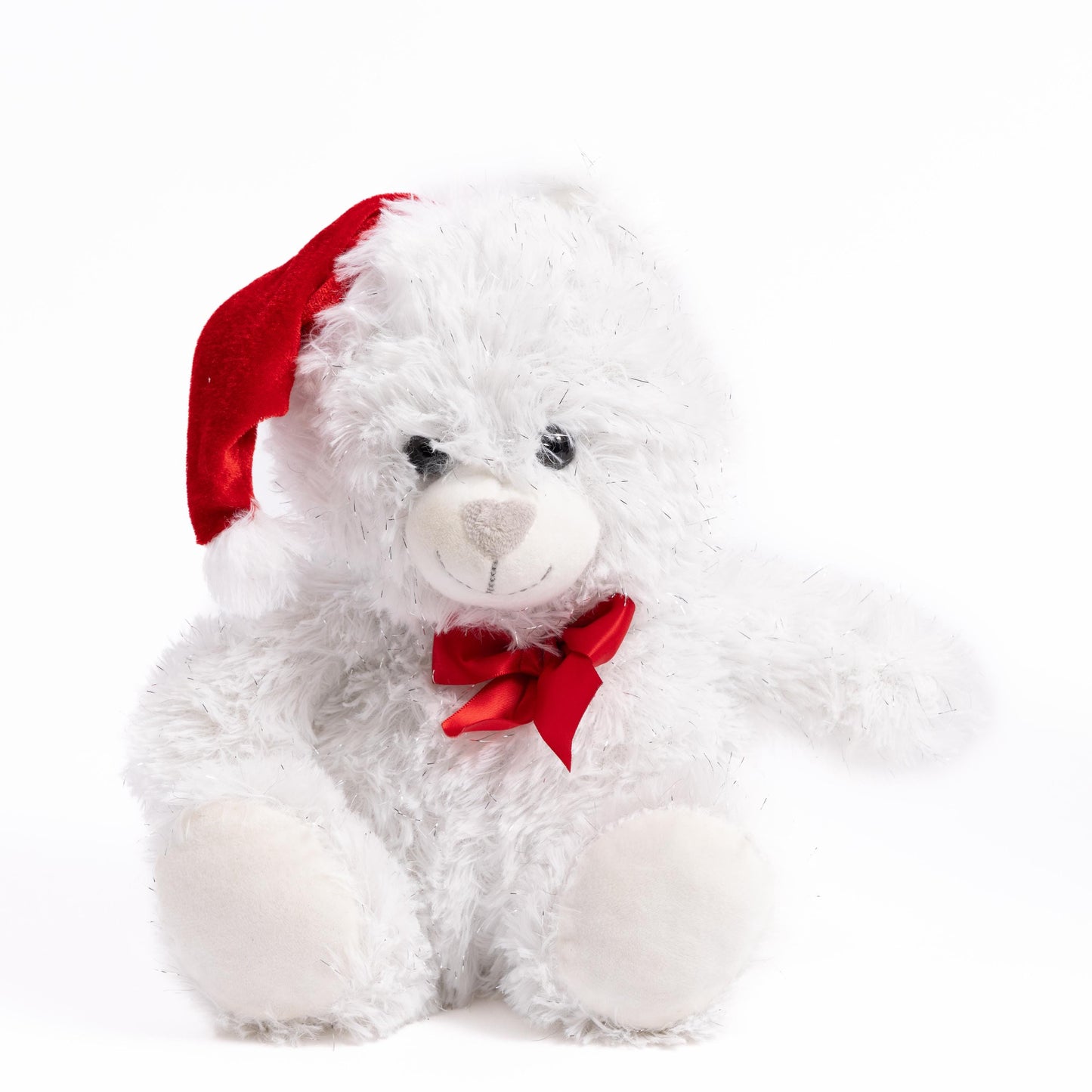 2 Set Christmas Plush Teddy Glitter Bear Cuddly Toy Xmas Present Etsy