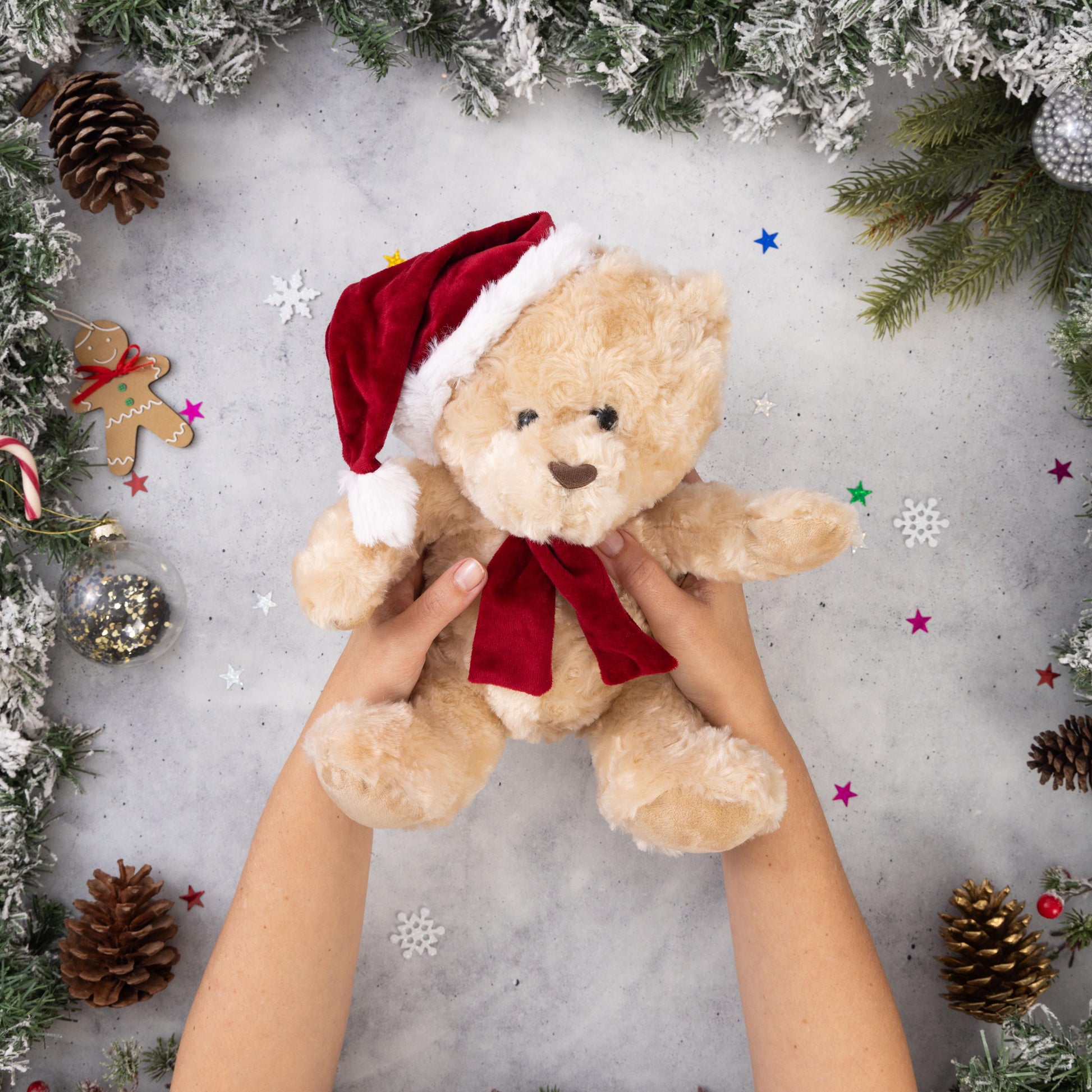 Christmas Plush Teddy Bear Cuddly Soft Filled Toy Xmas Present Gift Idea 30cm Etsy