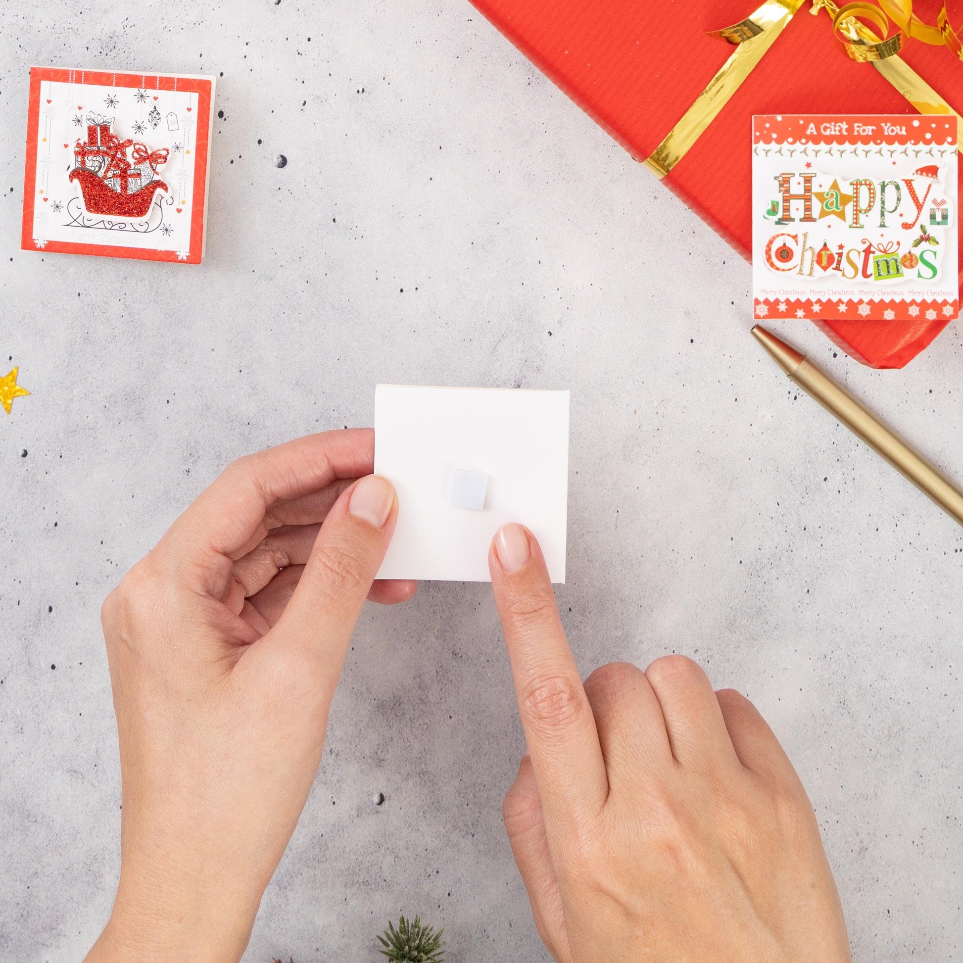 24 Christmas Gift 3D Tags Name Xmas Present Handcrafted Stick on Tag Etsy