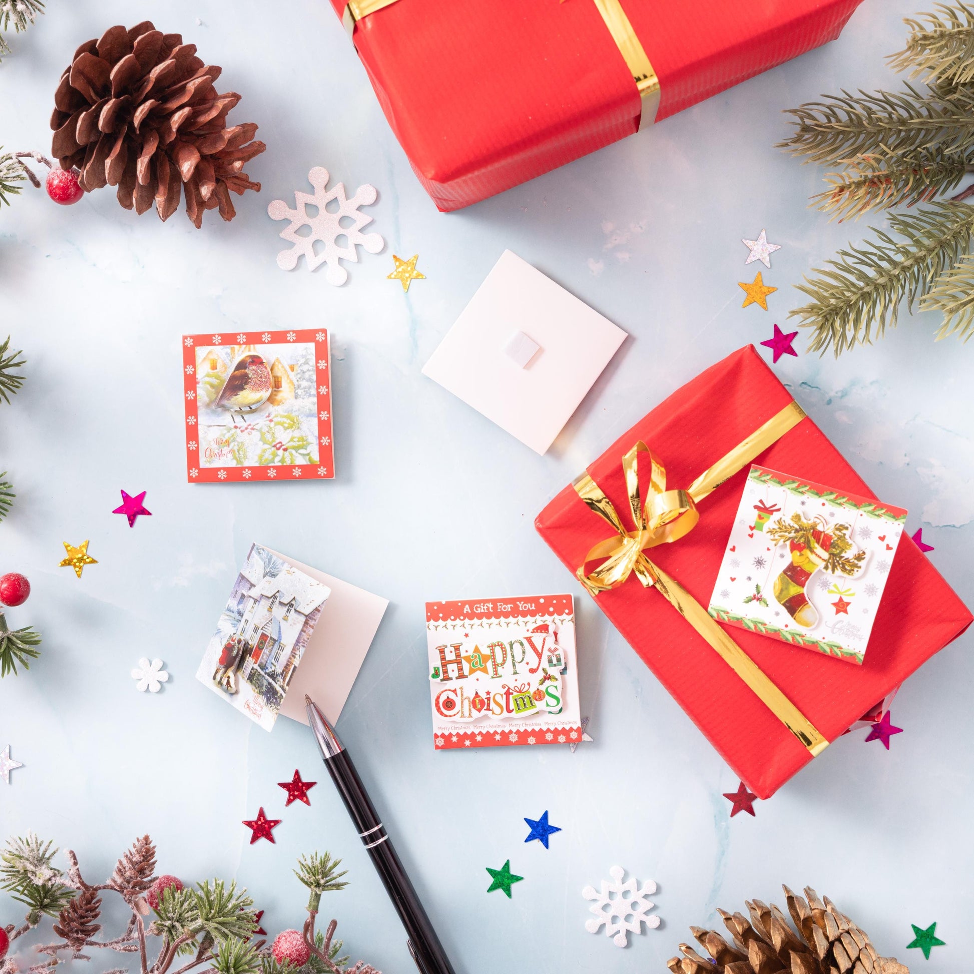 24 Christmas Gift 3D Tags Name Xmas Present Handcrafted Stick on Tag Etsy