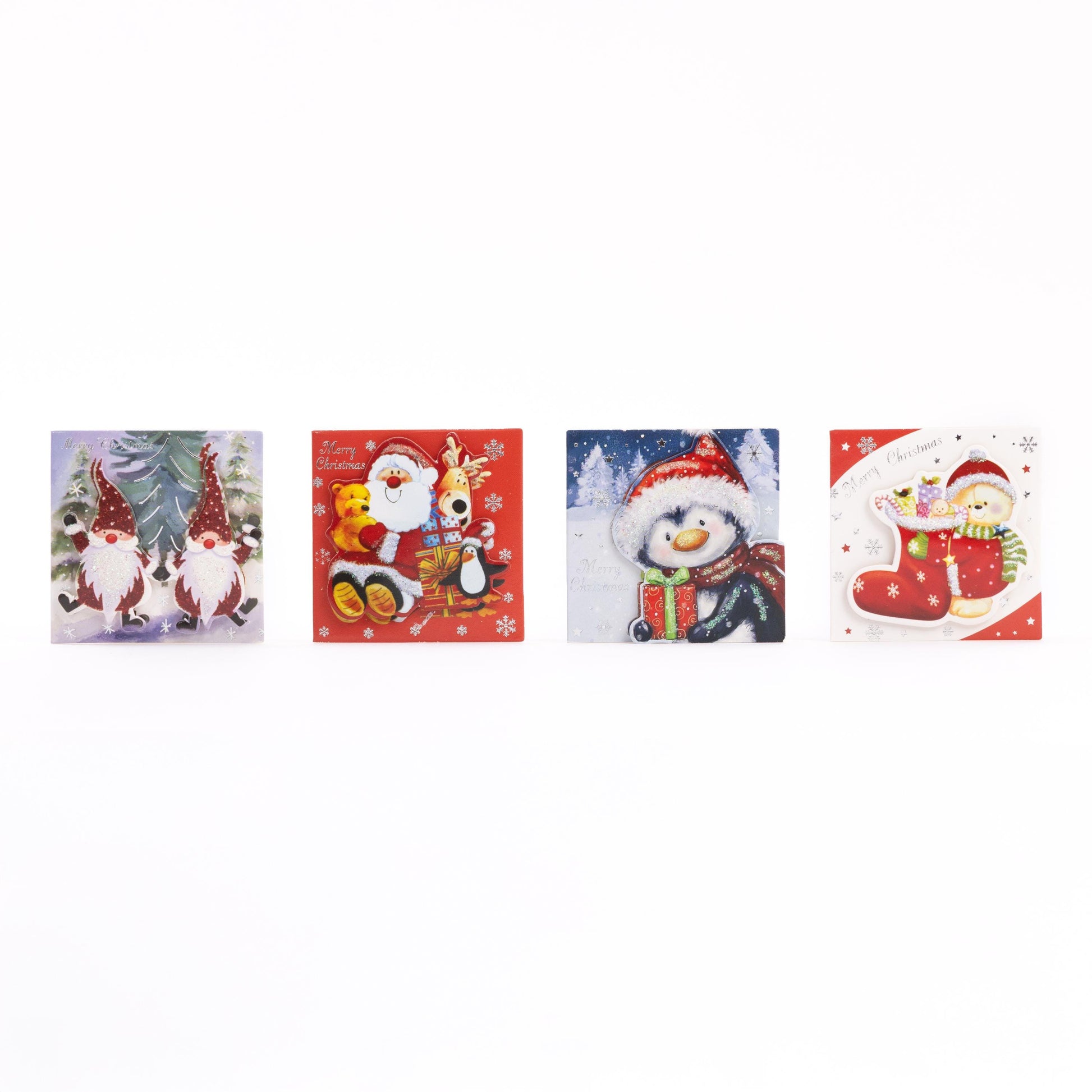 24 Christmas Gift 3D Tags Name Xmas Present Handcrafted Stick on Tag Kids Etsy