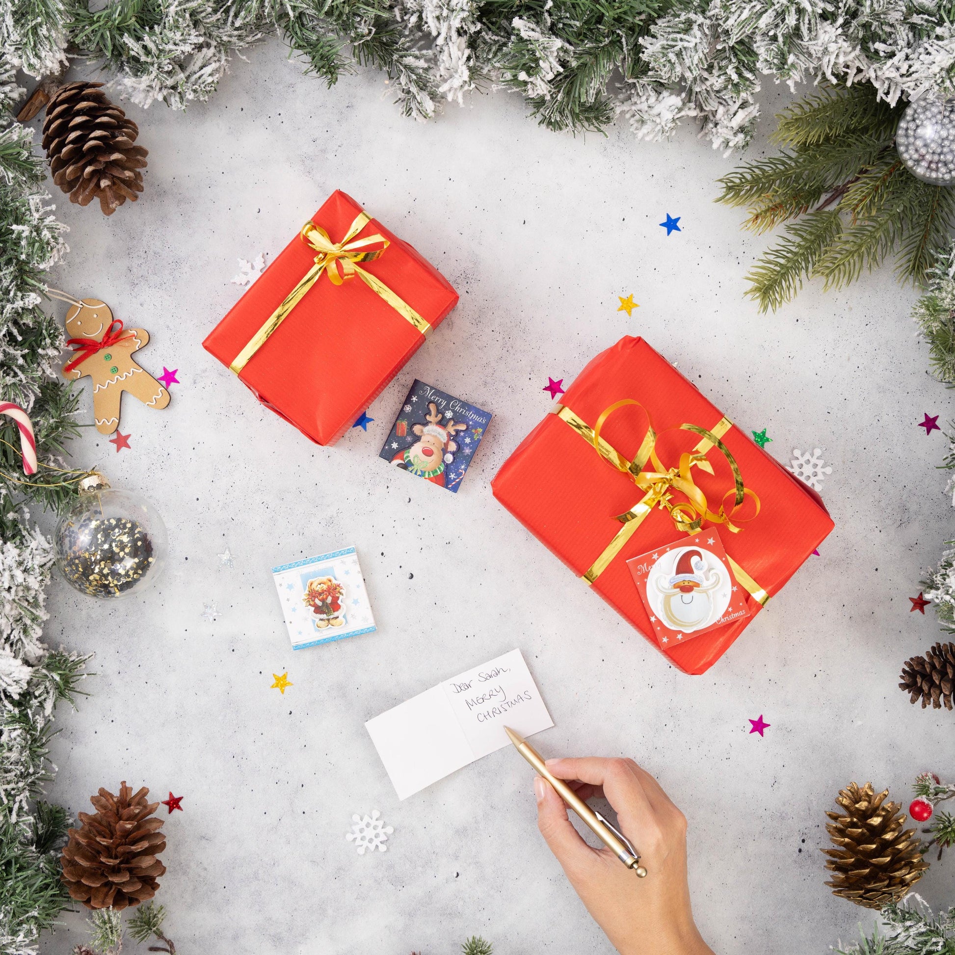 24 Christmas Gift 3D Tags Name Xmas Present Handcrafted Stick on Tag Kids Etsy