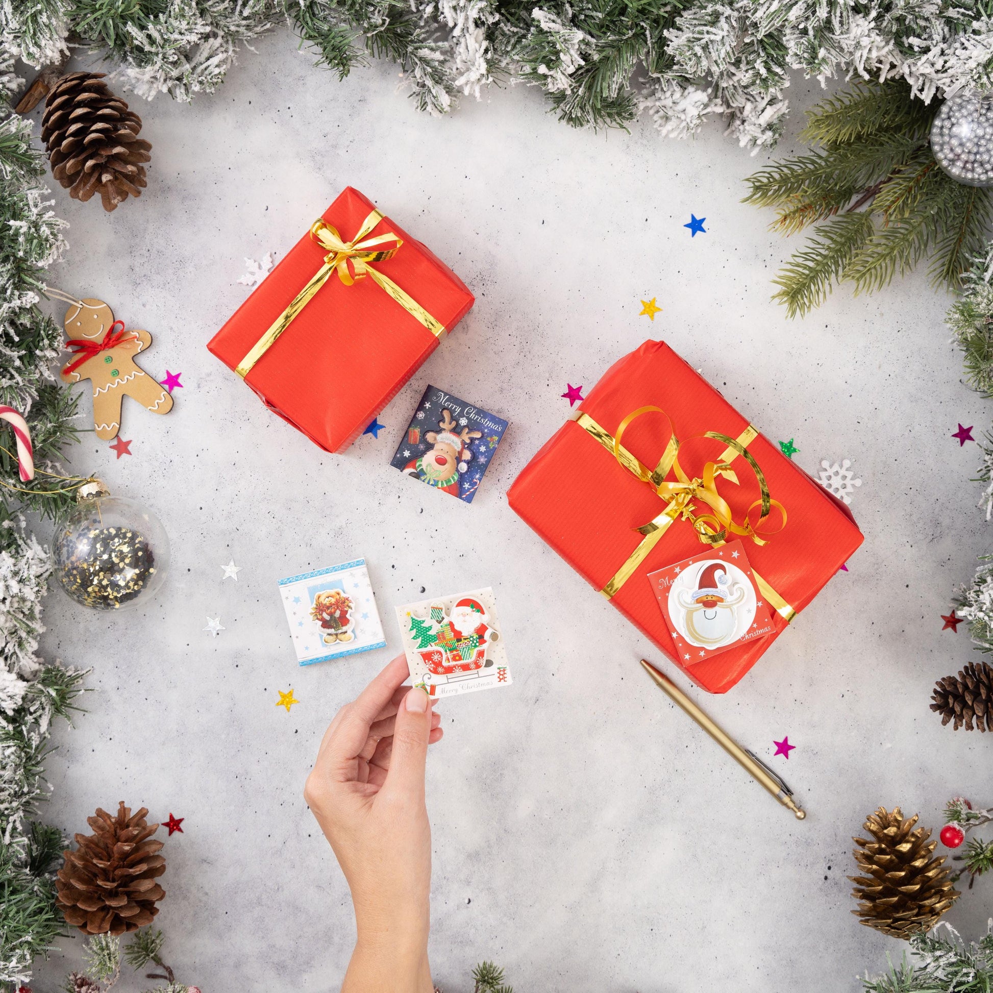 24 Christmas Gift 3D Tags Name Xmas Present Handcrafted Stick on Tag Kids Etsy