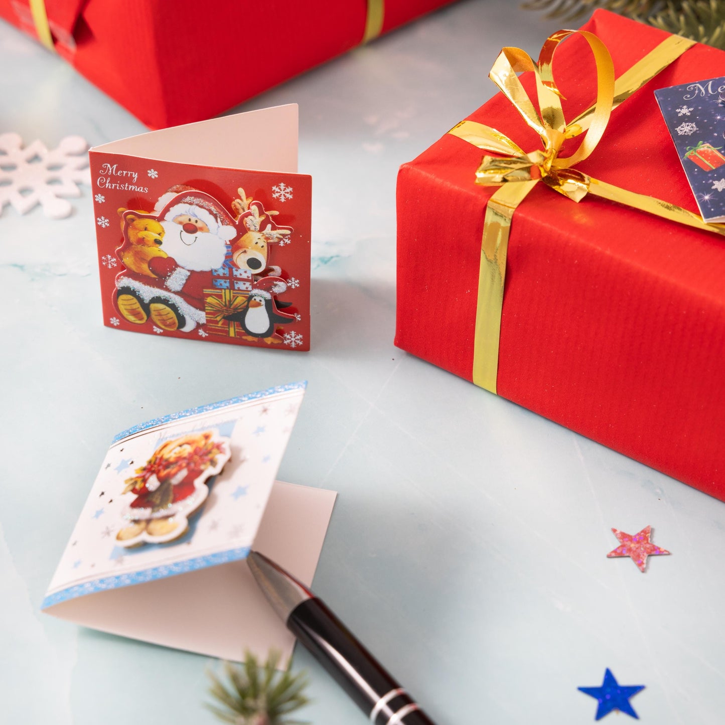 24 Christmas Gift 3D Tags Name Xmas Present Handcrafted Stick on Tag Kids Etsy