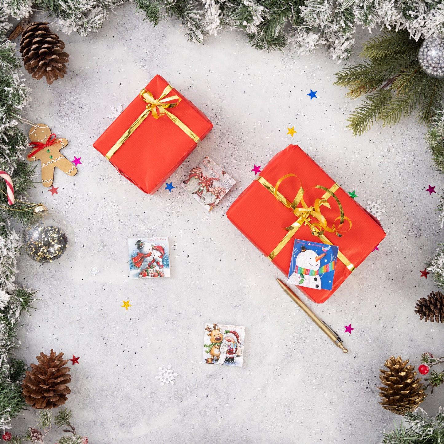 24 Christmas Gift 3D Tags Name Xmas Present Handcrafted Stick on Tag Etsy