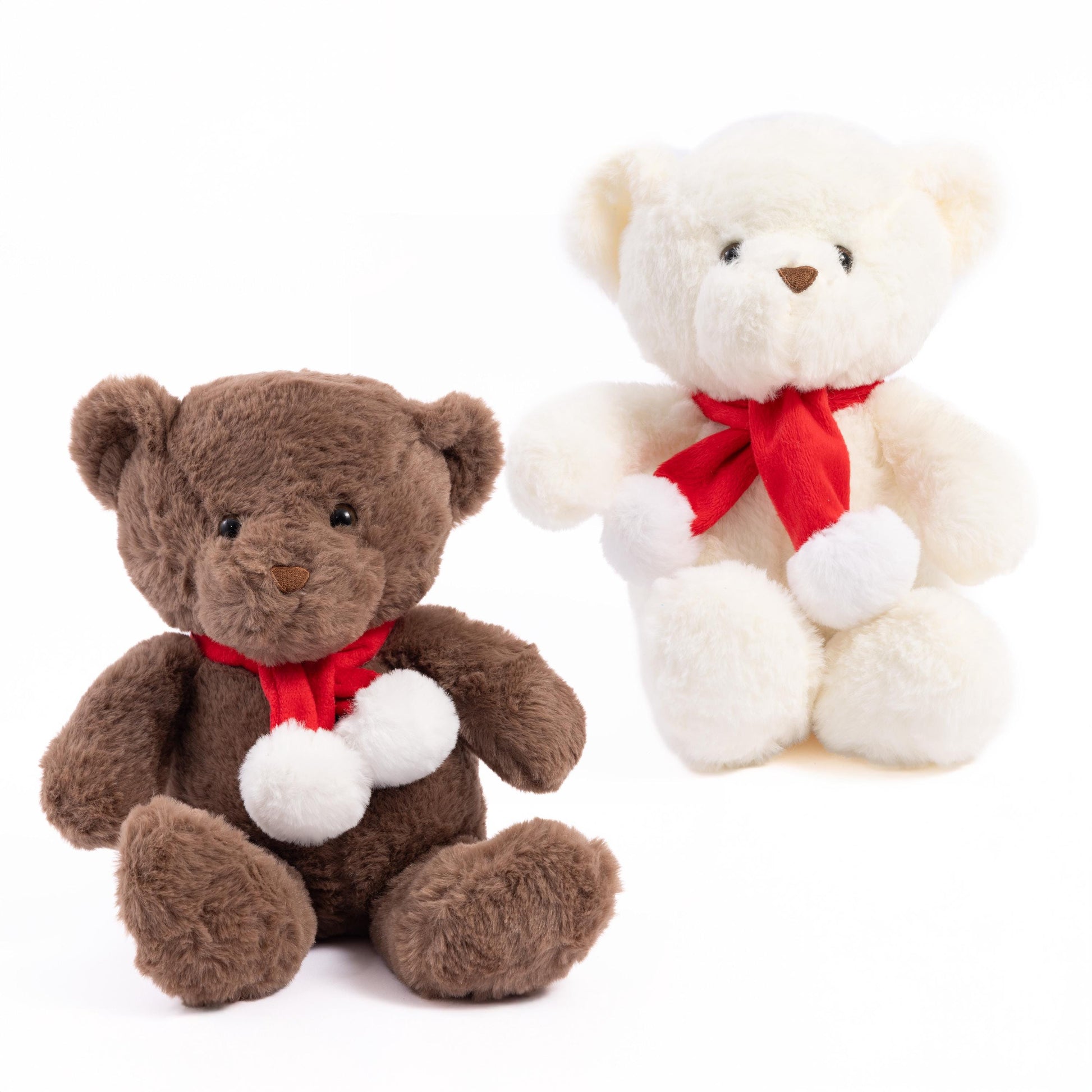 2 Pack Christmas Plush Teddy Festive Bear Cuddly Toy Xmas Present Gift Idea Etsy