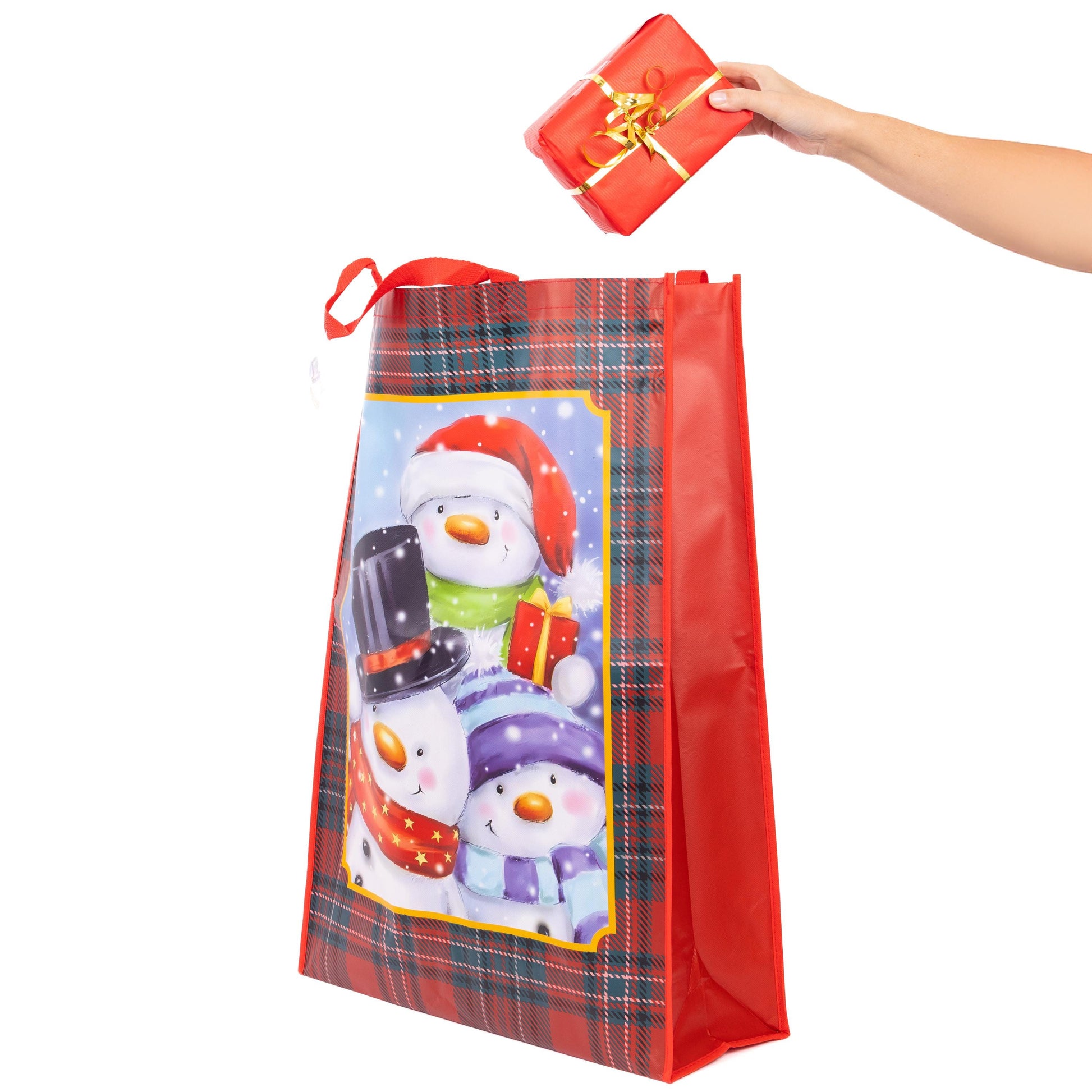 4 Christmas Gift Bags Jumbo Large with Handles Christmas Tote Bags Reusable Etsy