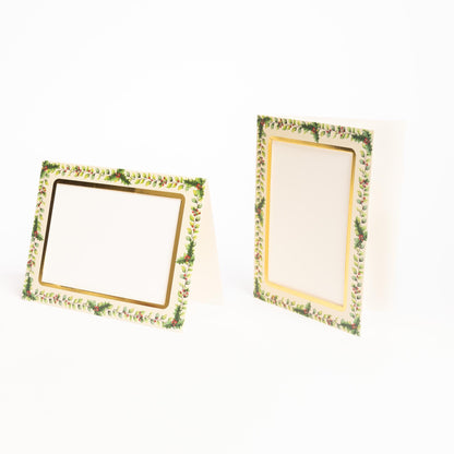 Christmas Photo Frame Cards & Envelopes – Holly – Pack of 6 – image 4