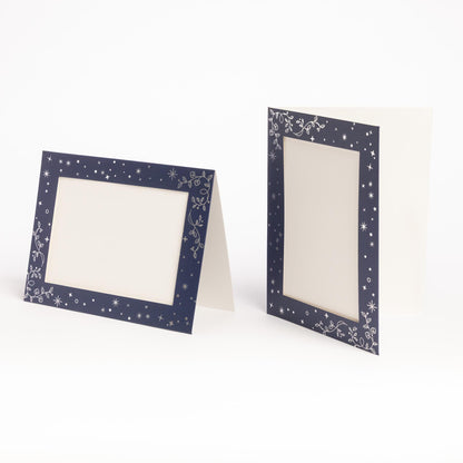 Christmas Photo Frame Cards & Envelopes – Red, Blue, Navy, Holly & Green – Pack of 6 – image 13