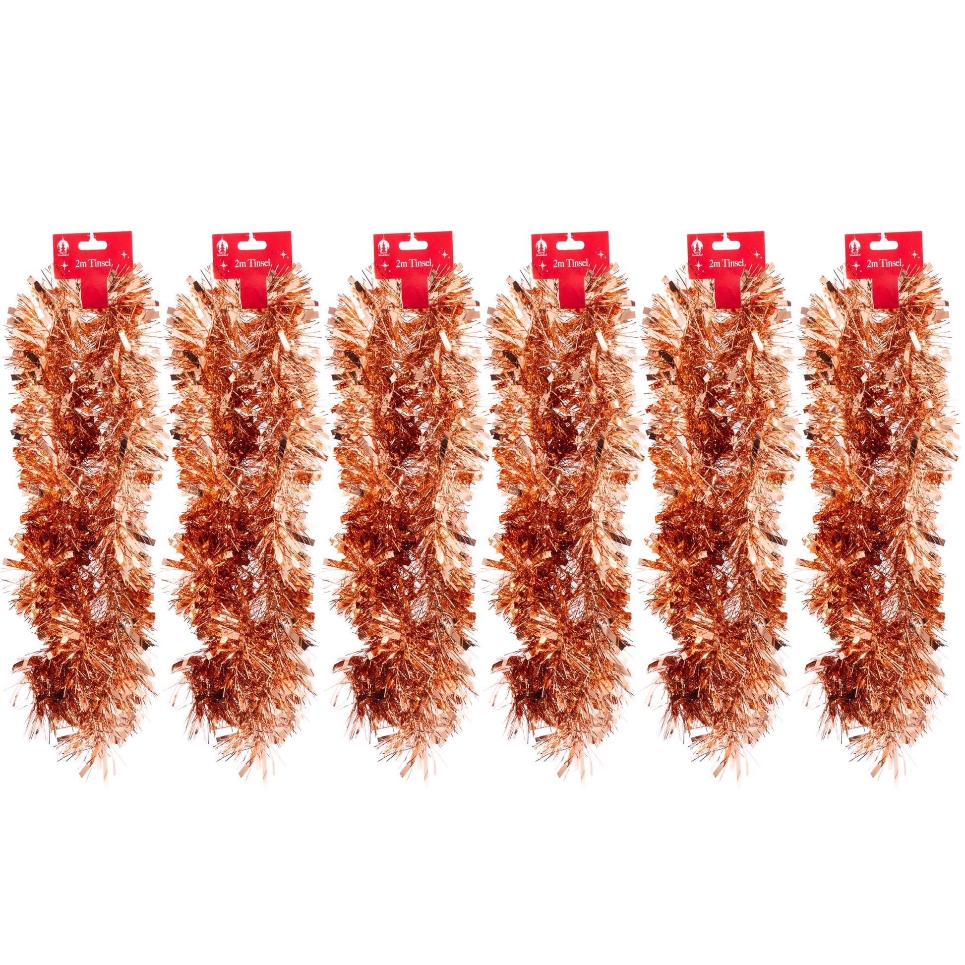 6 X 2M Chunky Tinsel Christmas Tree party Home Xmas Decoration Garland 12 Metre rainbow Etsy