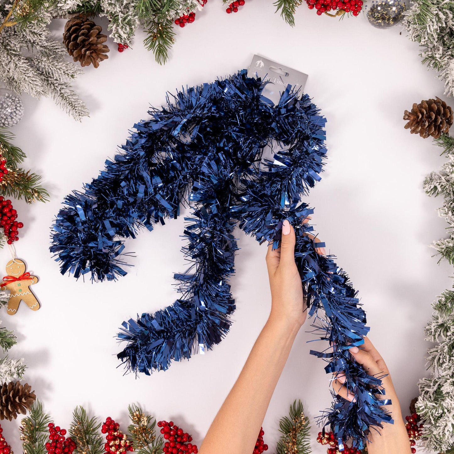 6 X 2M Chunky Tinsel Christmas Tree party Home Xmas Decoration Garland 12 Metre Etsy