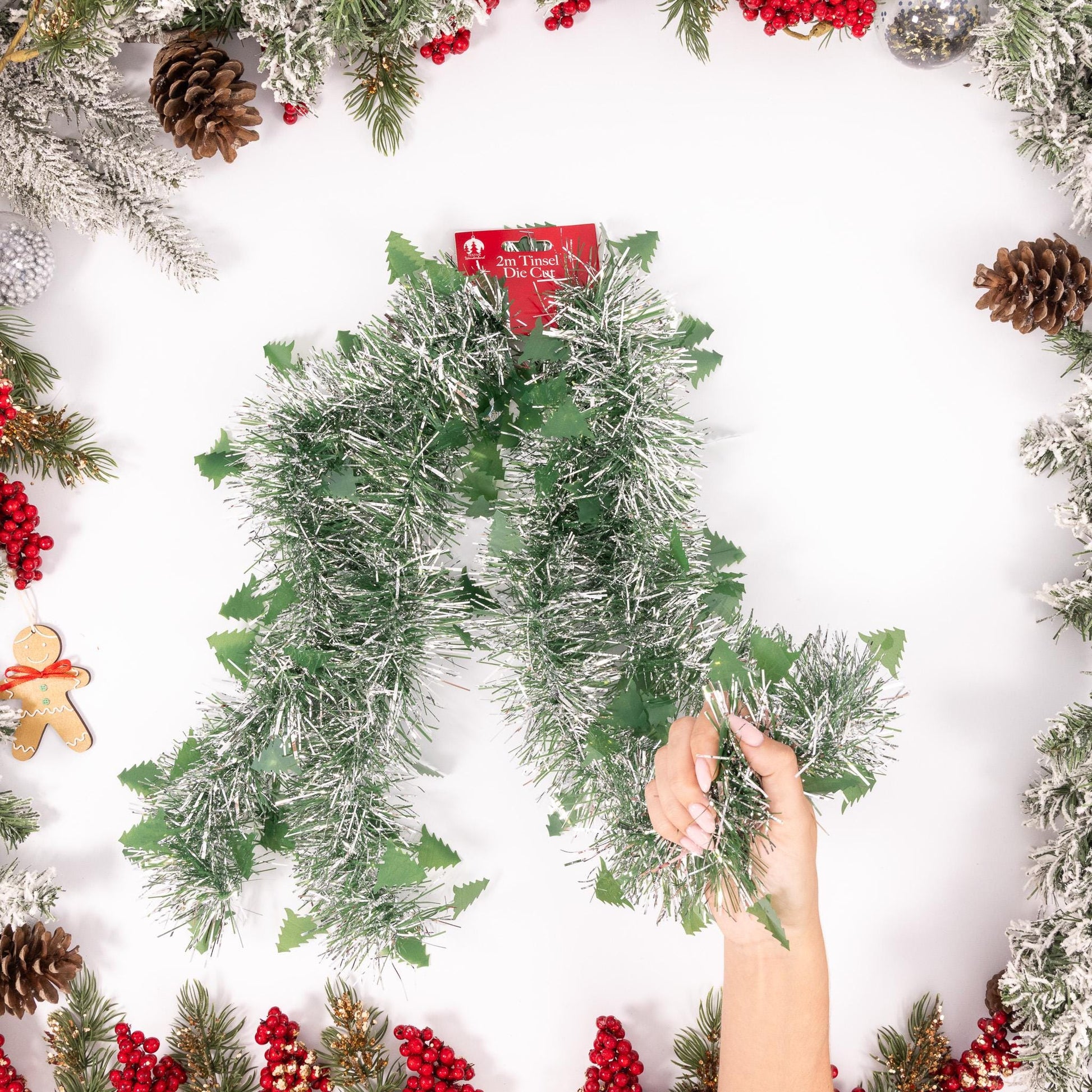 6 X 2M Chunky Tinsel Christmas Tree party Home Xmas Decoration Garland 12 Metre Etsy