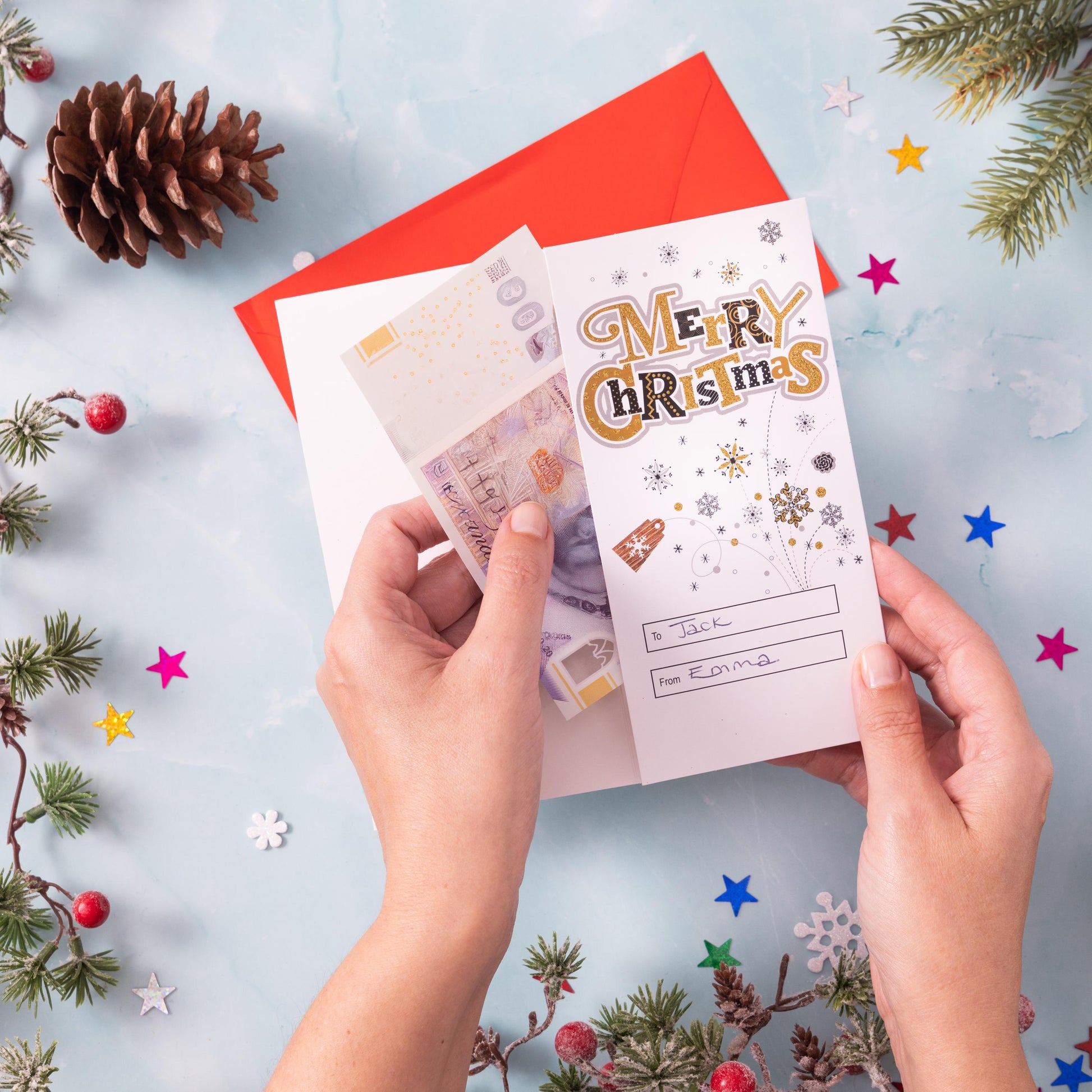 8 Money Wallets Christmas Gift Voucher Card & Envelope 3D Foiled Handcrafted Etsy