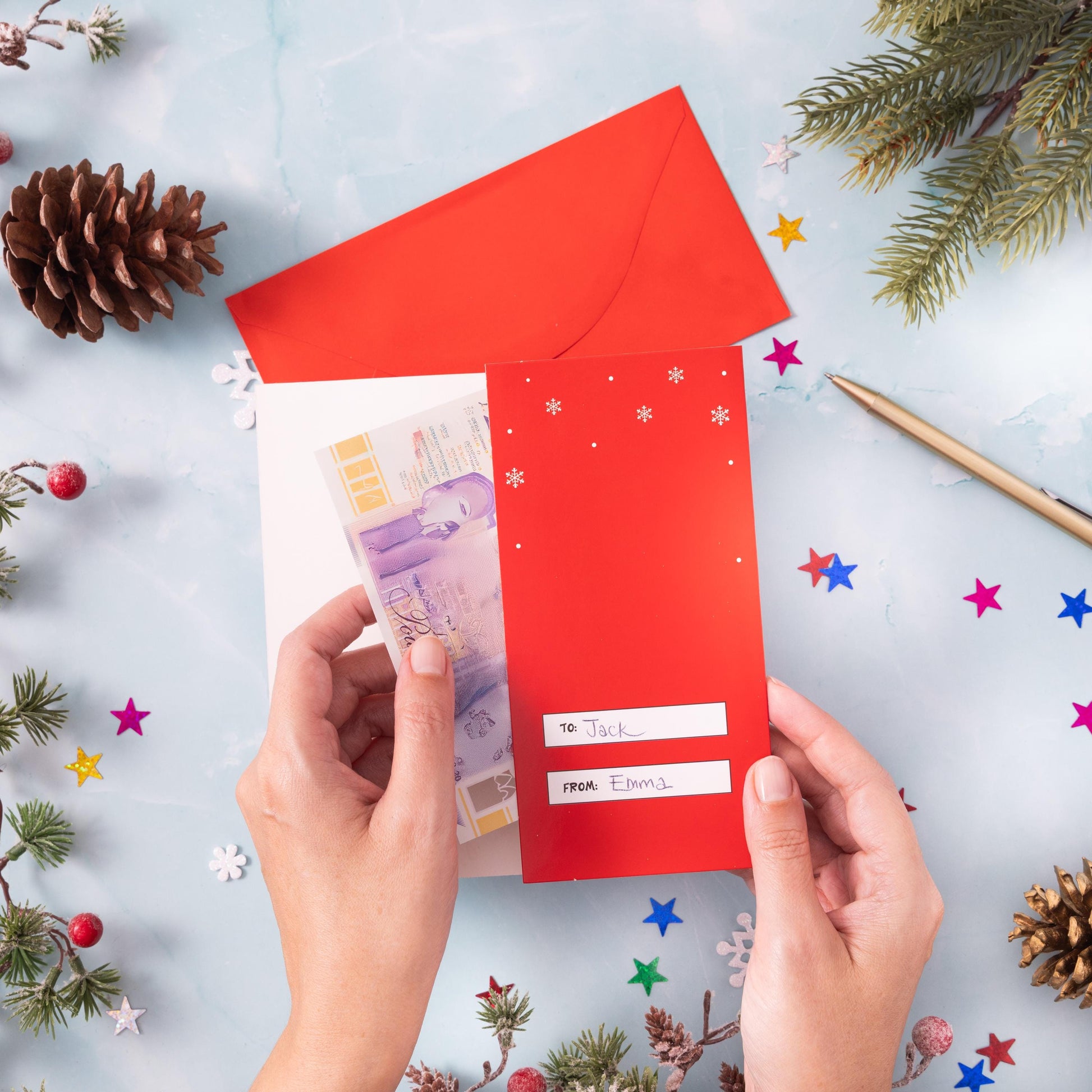 8 Money Wallets Christmas Gift Voucher Card & Envelope 3D Hand Finished Etsy