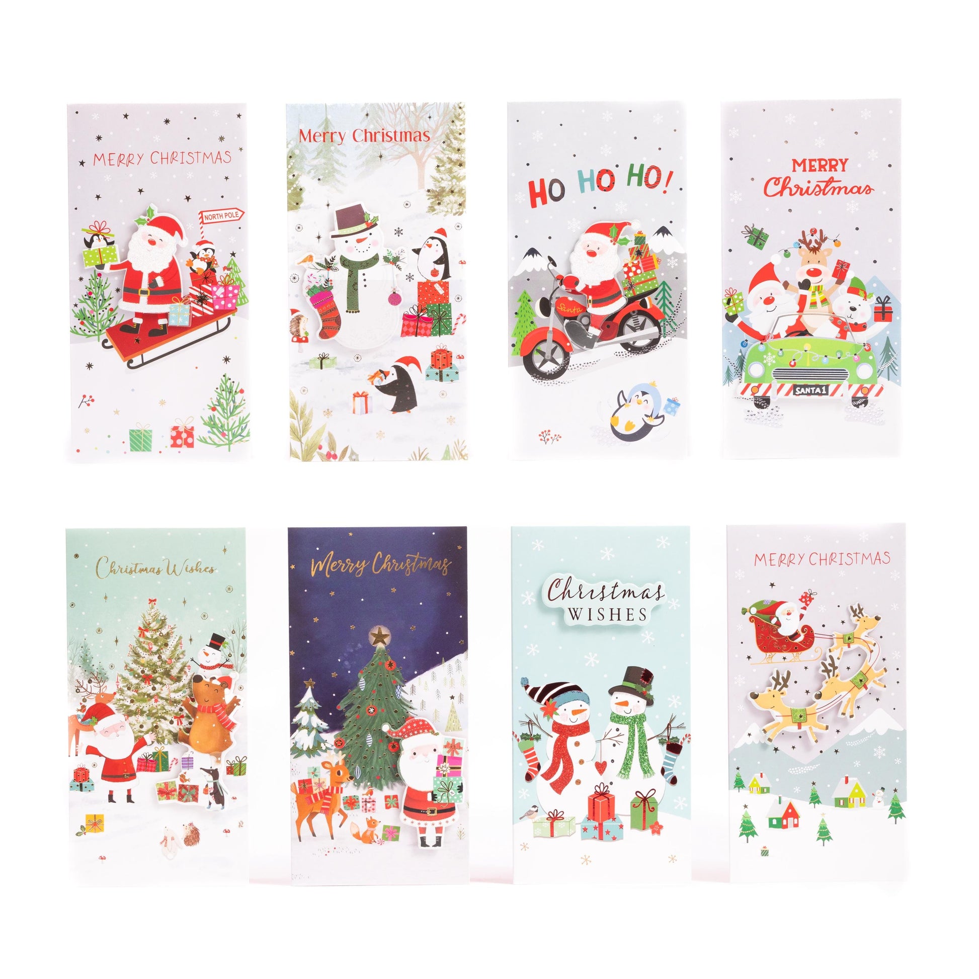 8 Money Wallets Christmas Gift Voucher Card & Envelope 3D Hand Finished Etsy