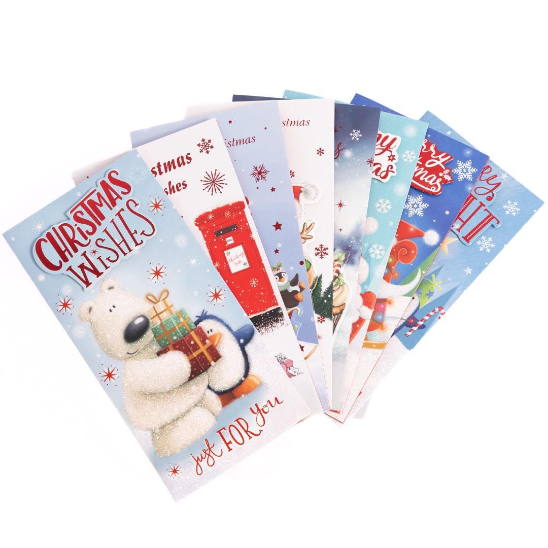 8 Money Wallets Christmas Gift Voucher Card & Envelope 3D Hand Finished Etsy