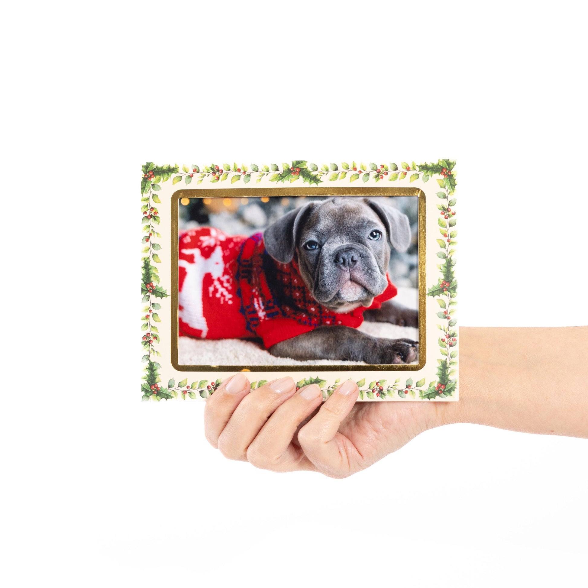 Christmas Photo Frame Cards & Envelopes Personalised Any Family Picture pack of 6 Etsy