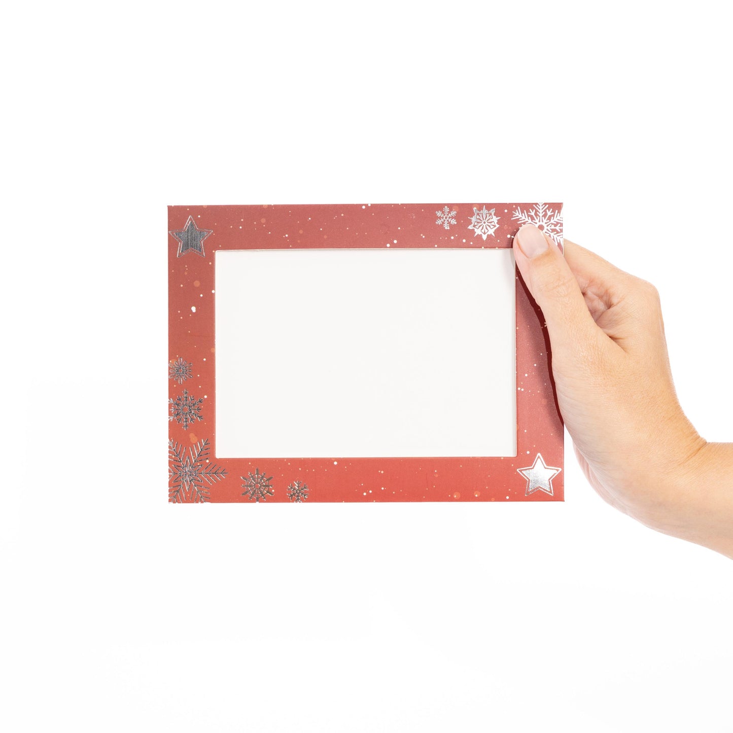 Christmas Photo Frame Cards & Envelopes Personalised Any Family Picture pack of 6 red Etsy