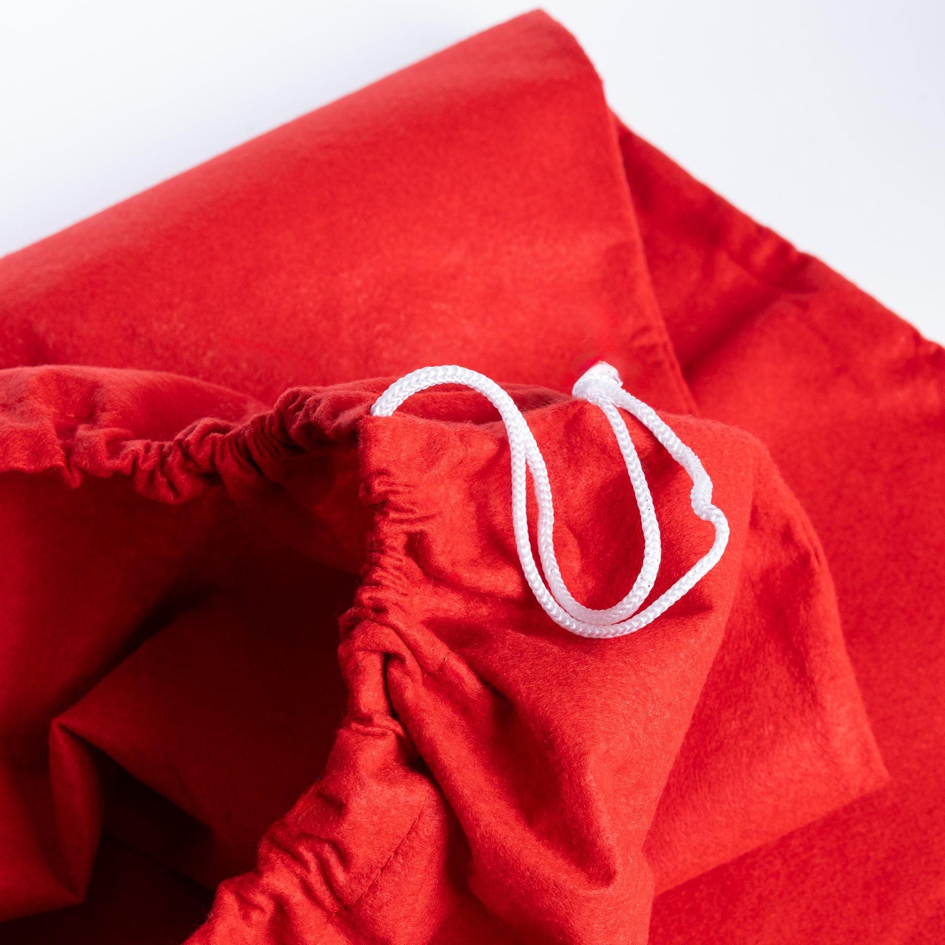 2 Father Christmas Santa Felt Sack Kids Gifts Present Stocking Bag Jumbo Size Etsy