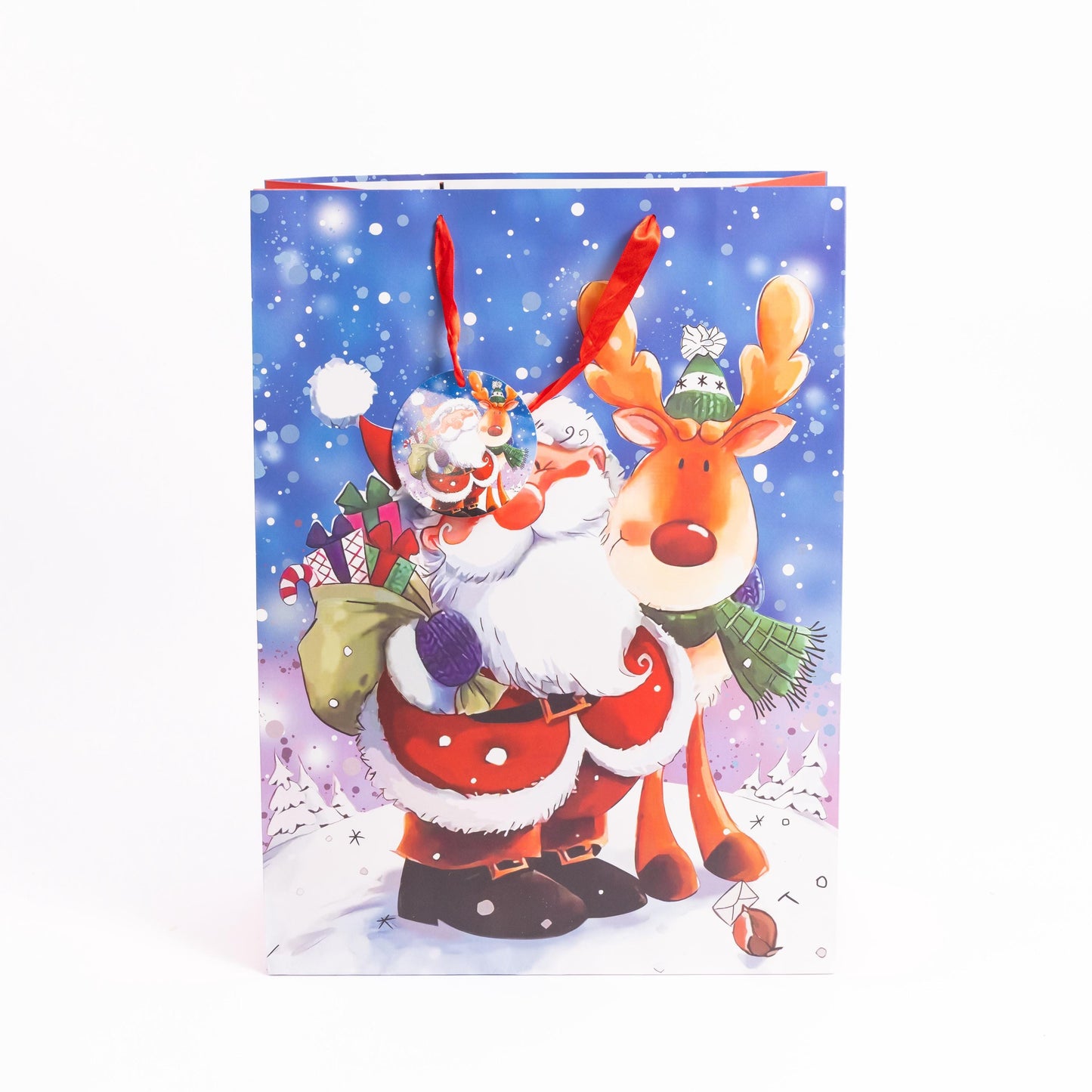 4 Extra Big Large Christmas Gift Bags with Handles Tote Bag with Tag Etsy