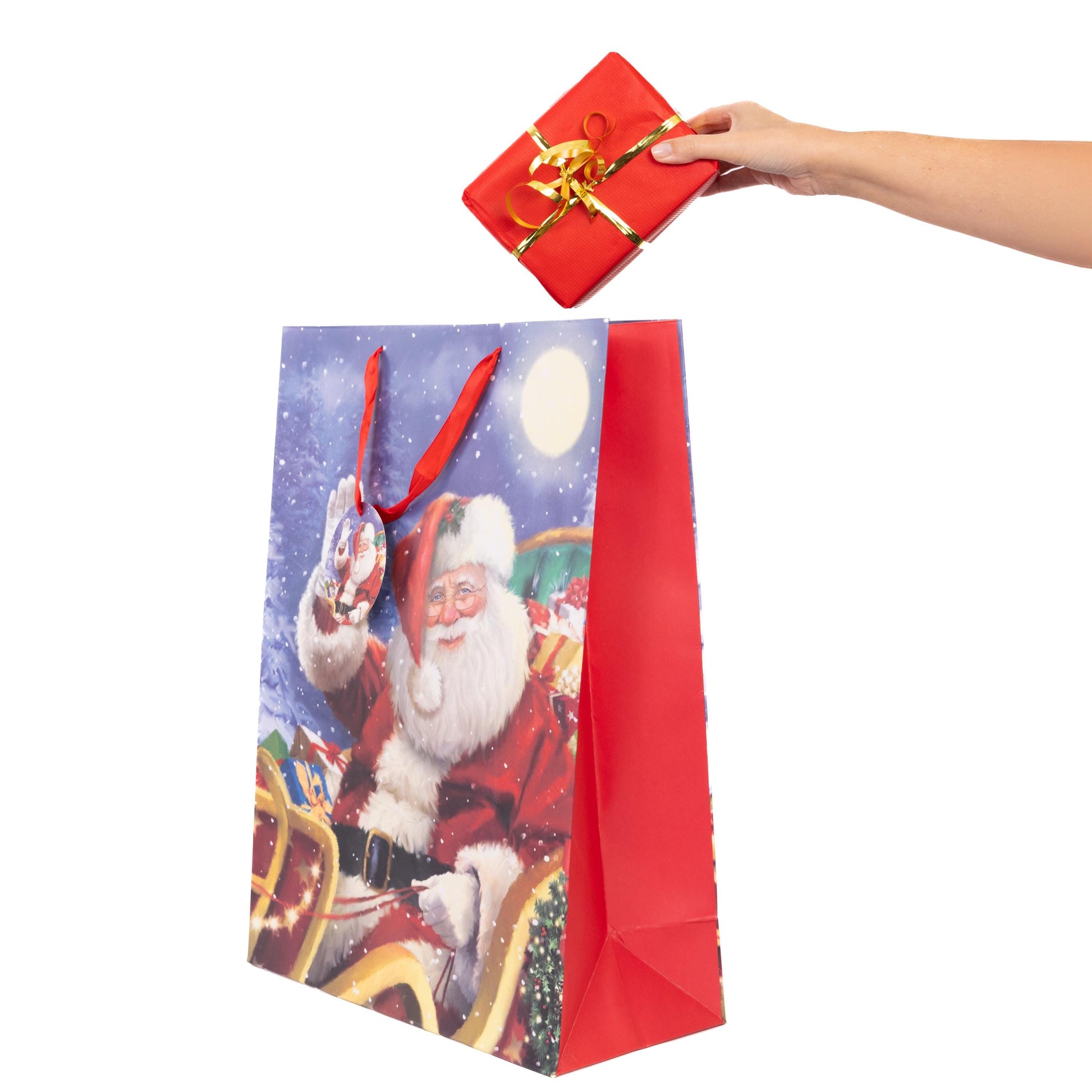 4 Extra Big Large Christmas Gift Bags with Handles Tote Bag with Tag Etsy