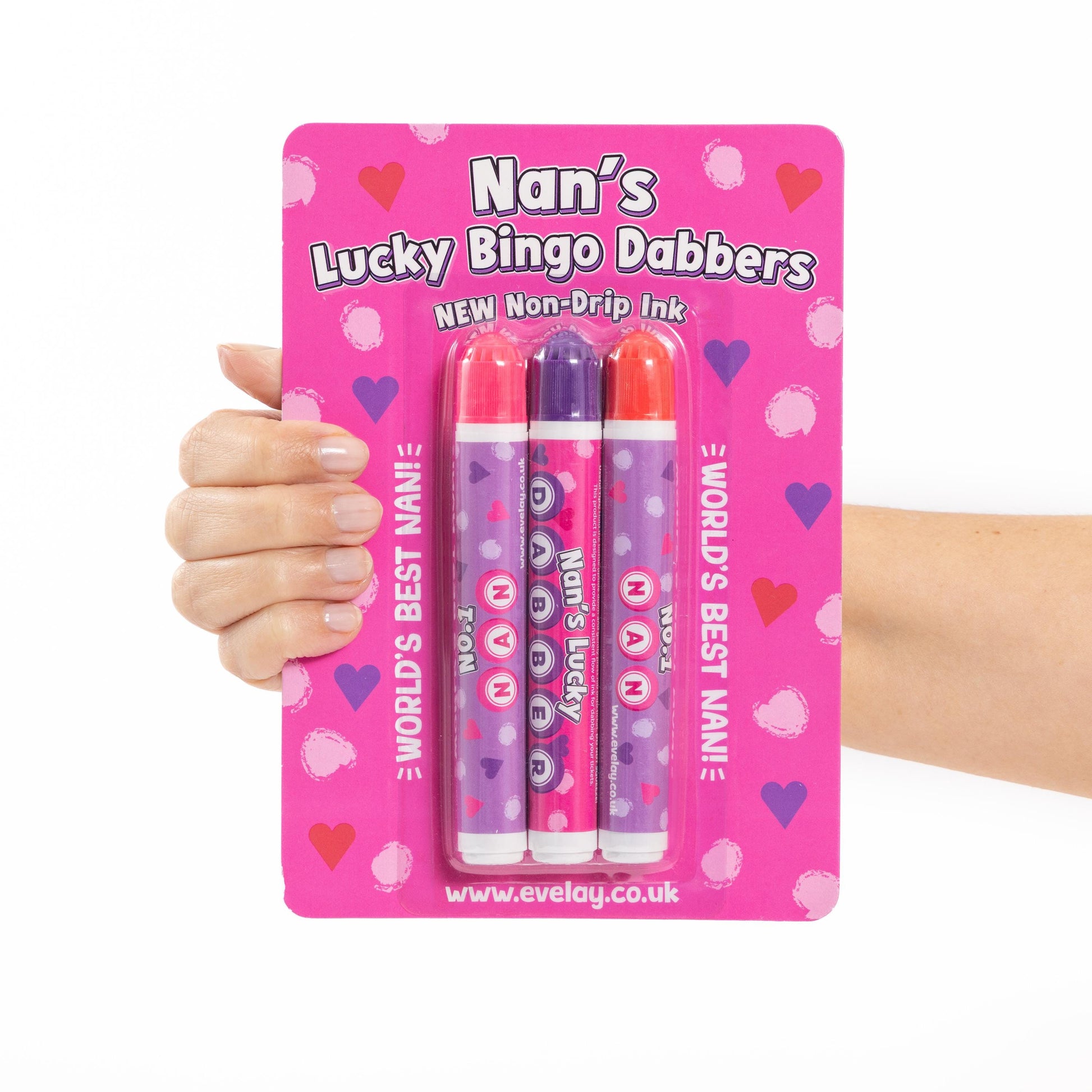 3 Bingo Dabbers World's Best Nan Felt Markers Mixed Pens Ticket Dobbers Gift Etsy