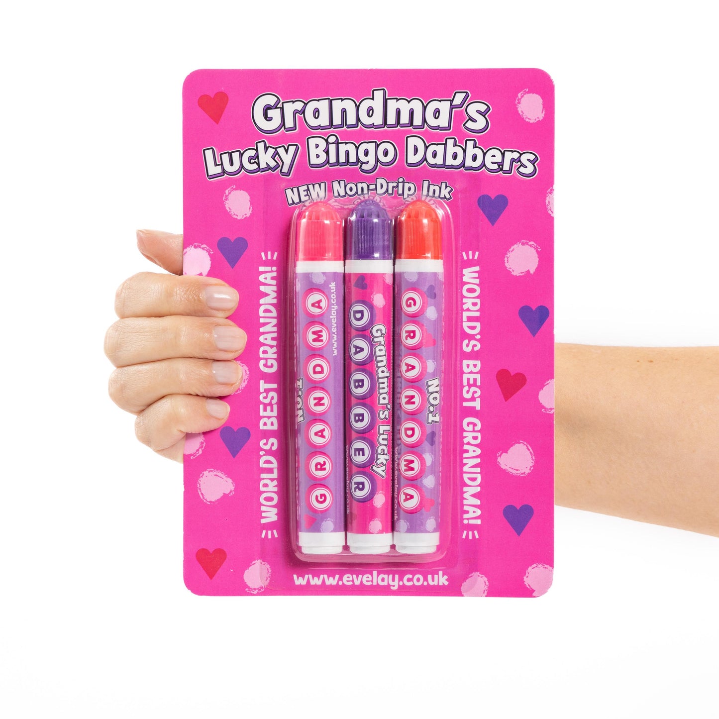 3 Bingo Dabbers World's Best Grandma Felt Markers Mixed Pens Ticket Dobbers Etsy