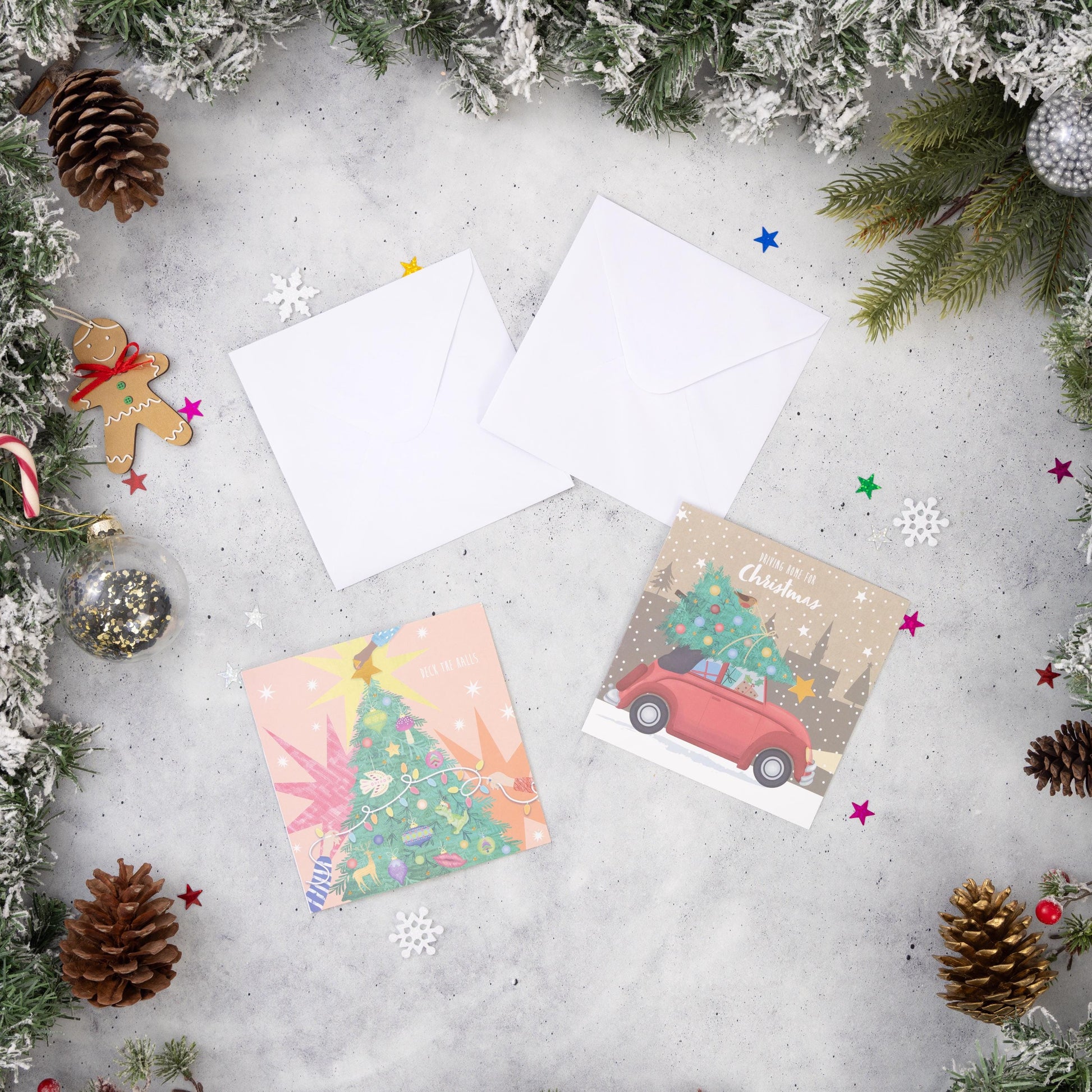 30 Christmas Cards Bumper Pack Mixed Traditional Festive Tree & Car Etsy