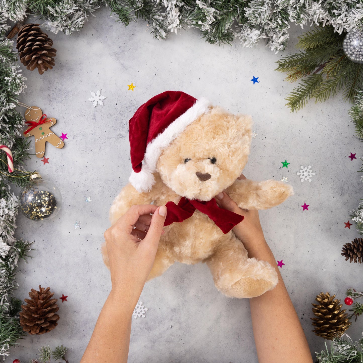 Christmas Plush Teddy Bear Cuddly Soft Filled Toy Xmas Present Gift Idea 30cm Etsy