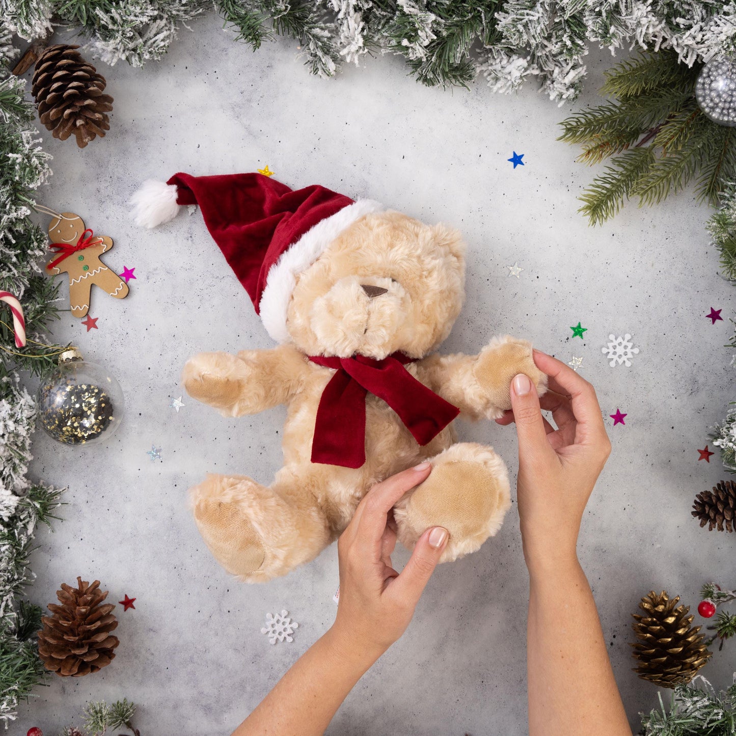 Christmas Plush Teddy Bear Cuddly Soft Filled Toy Xmas Present Gift Idea 30cm Etsy