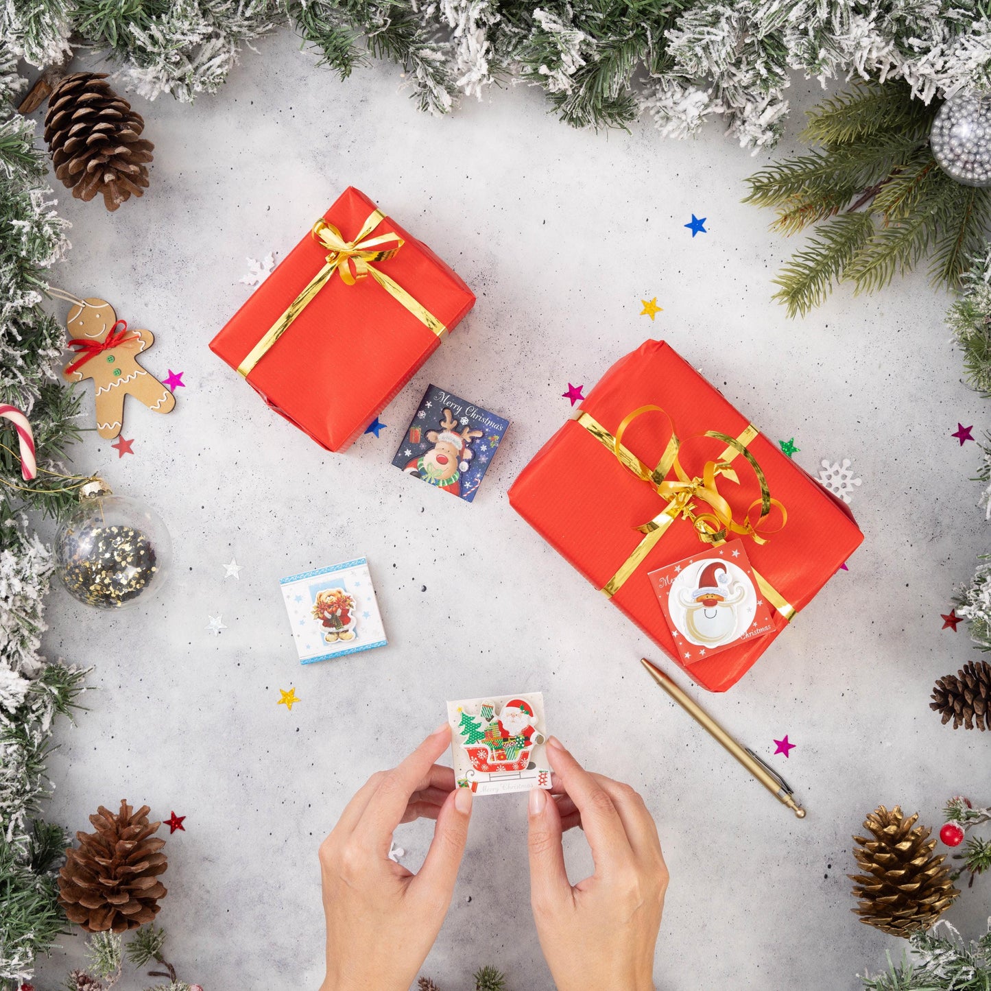 24 Christmas Gift 3D Tags Name Xmas Present Handcrafted Stick on Tag Kids Etsy