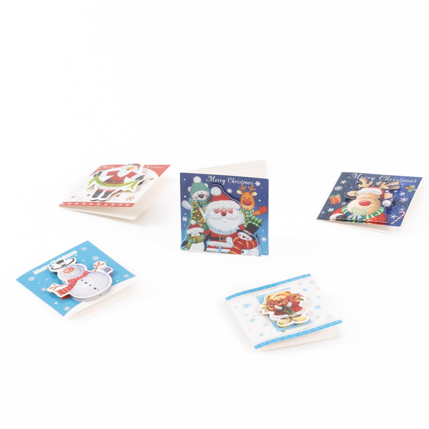 24 Christmas Gift 3D Tags Name Xmas Present Handcrafted Stick on Tag Kids Etsy