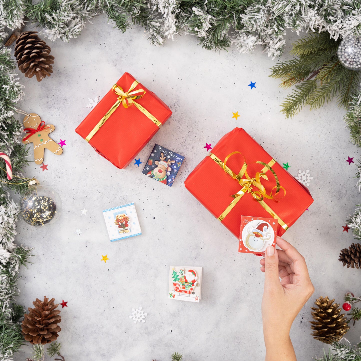 24 Christmas Gift 3D Tags Name Xmas Present Handcrafted Stick on Tag Kids Etsy