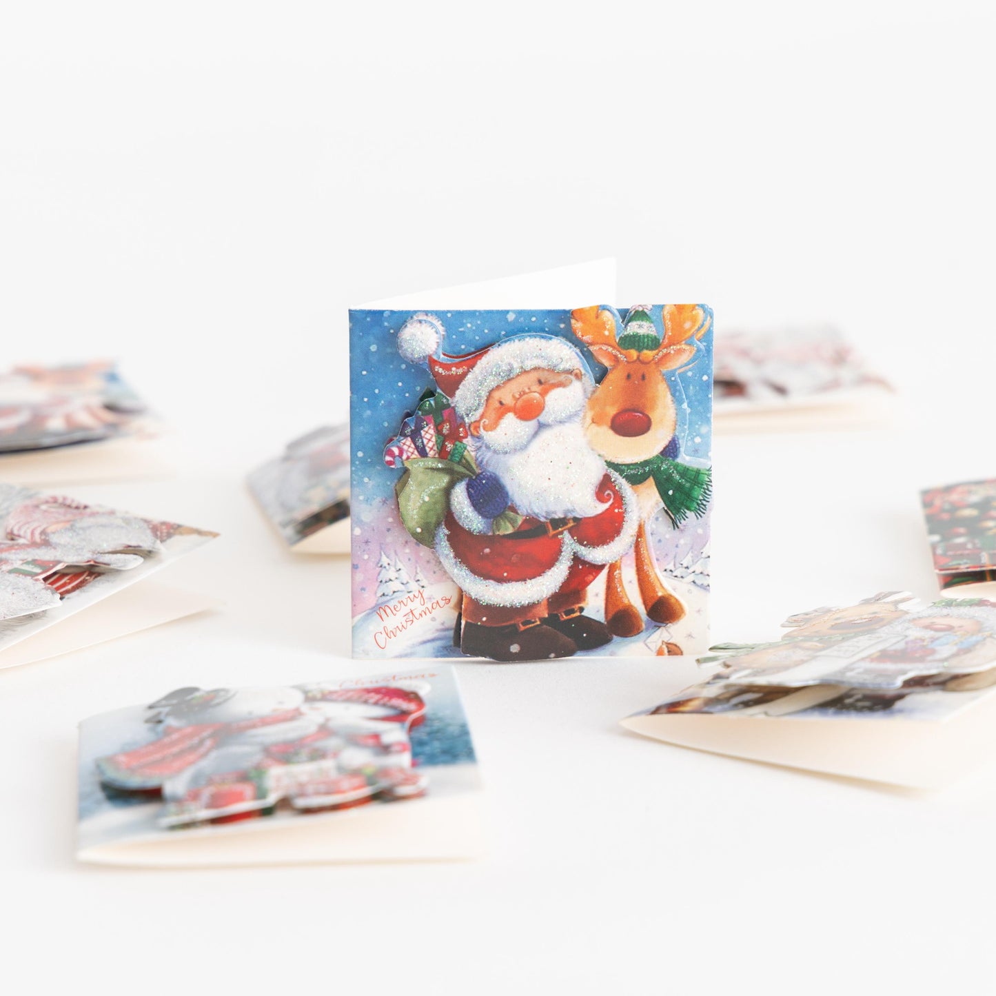 24 Christmas Gift 3D Tags Name Xmas Present Handcrafted Stick on Tag Etsy