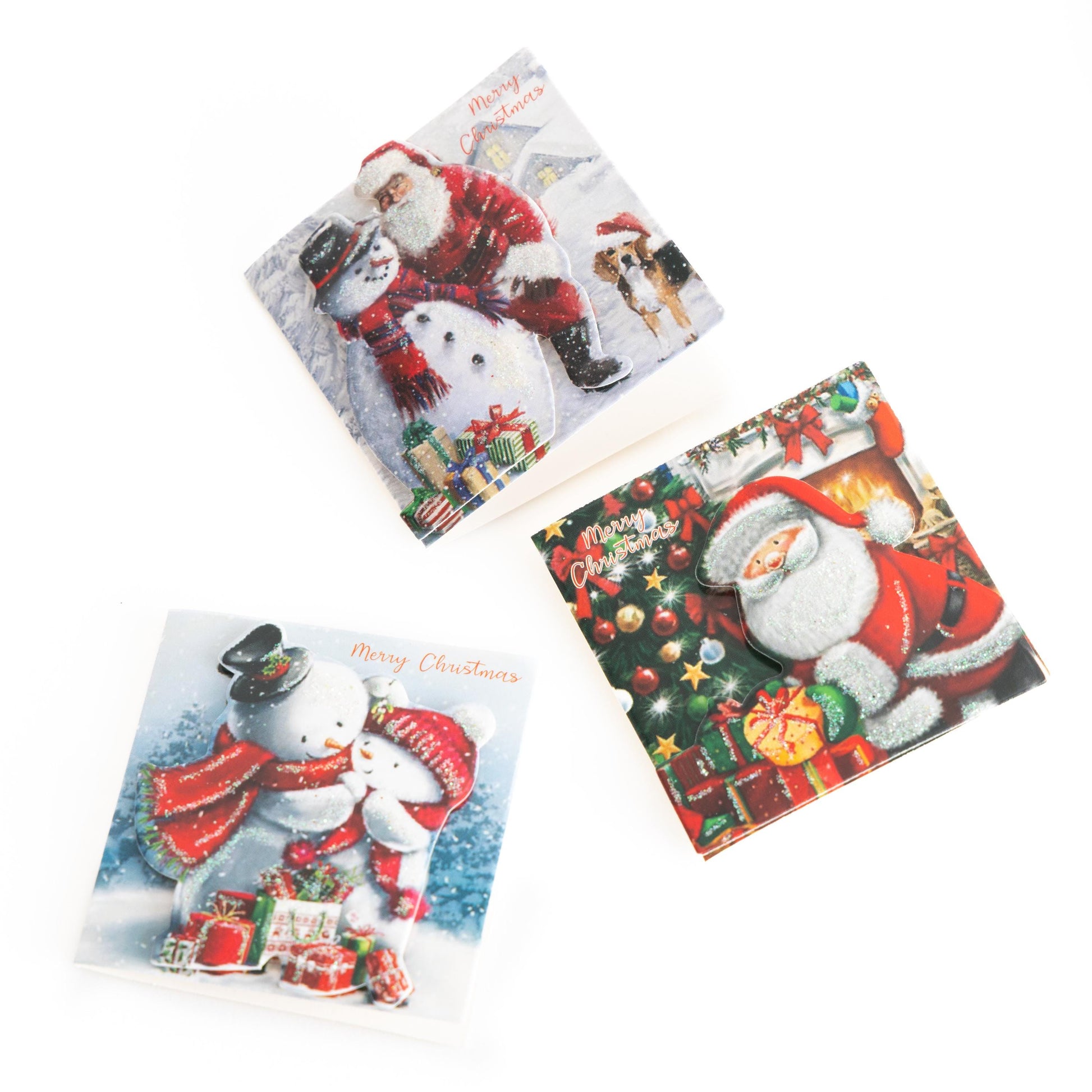 24 Christmas Gift 3D Tags Name Xmas Present Handcrafted Stick on Tag Etsy