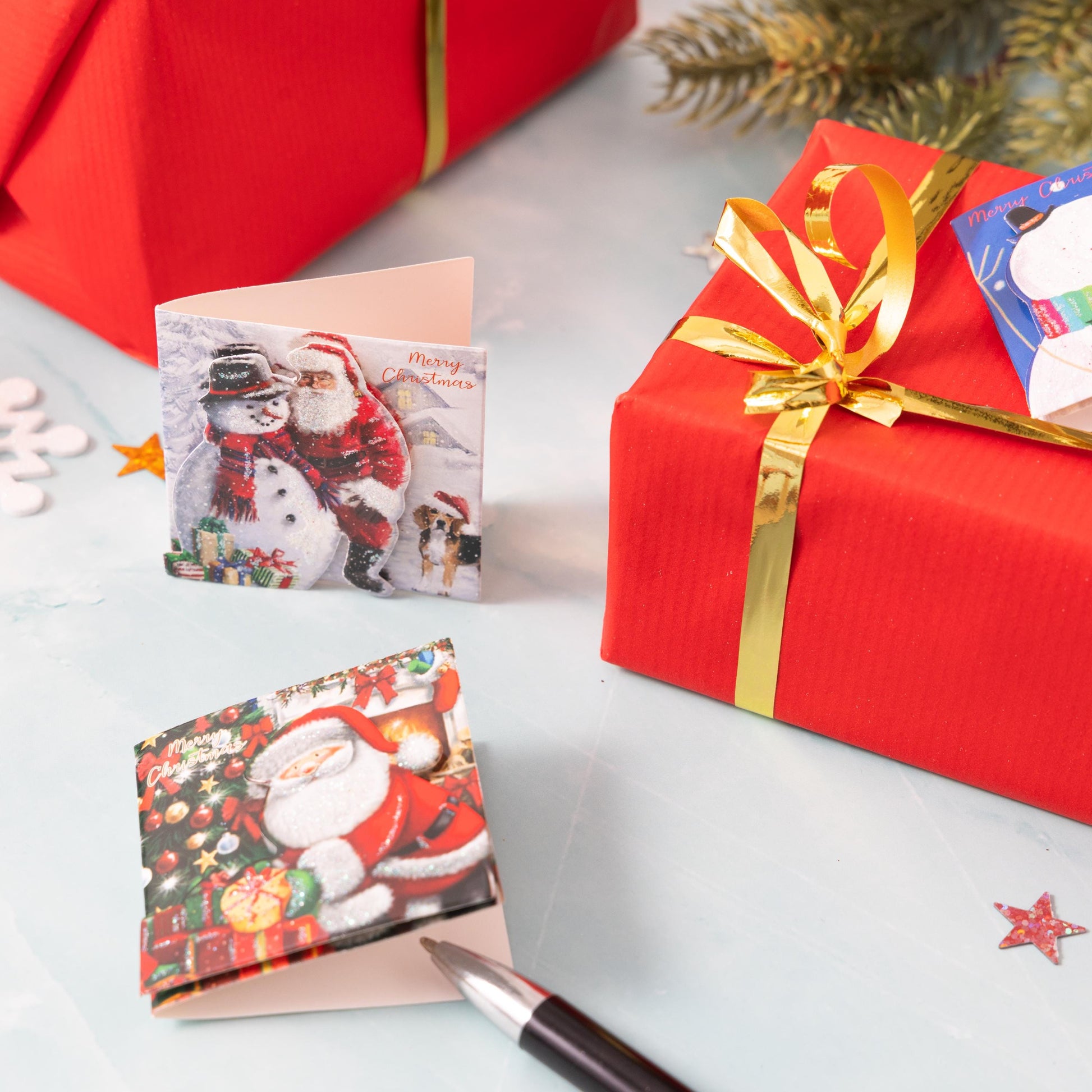 24 Christmas Gift 3D Tags Name Xmas Present Handcrafted Stick on Tag Etsy