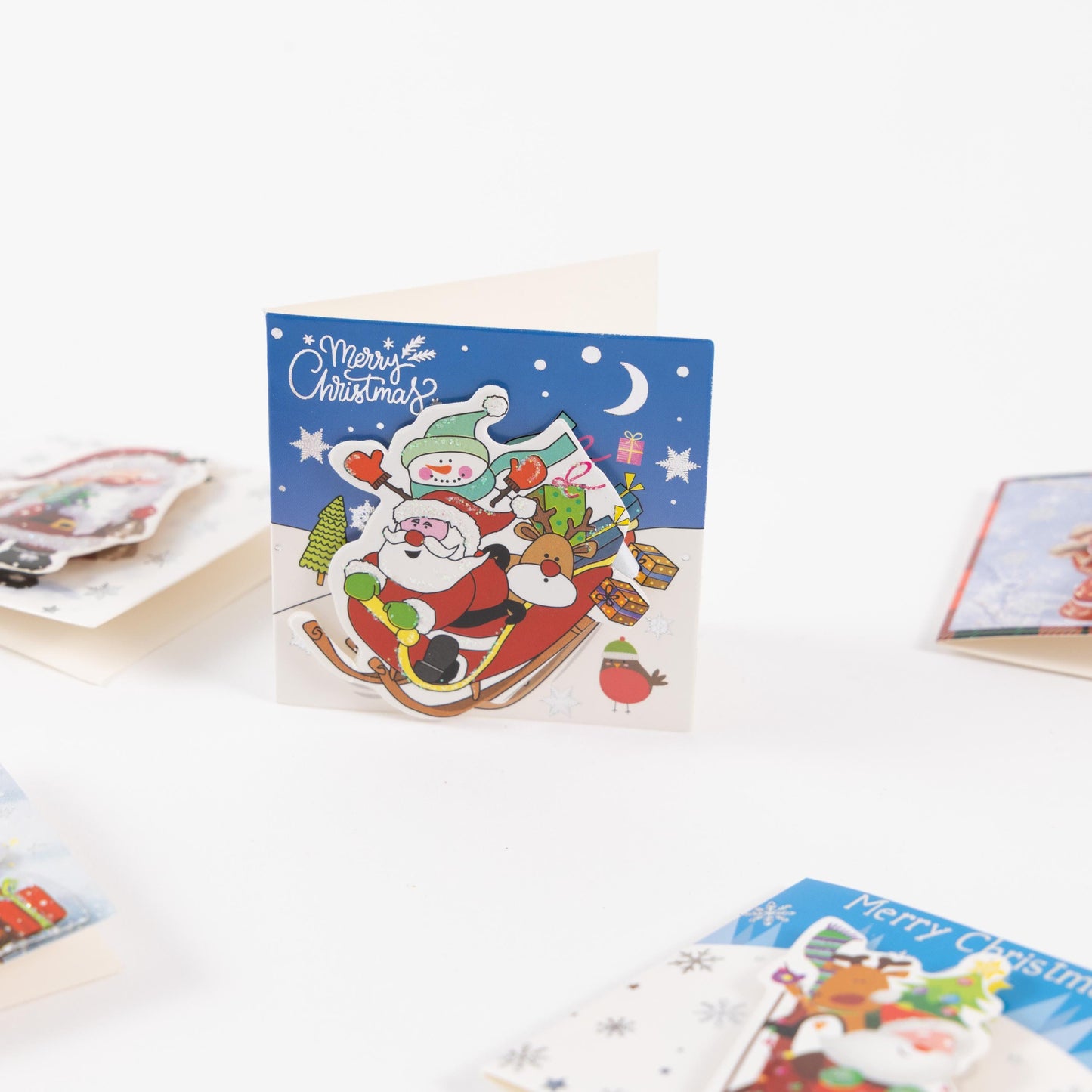 24 Christmas Gift 3D Tags Name Xmas Present Handcrafted Stick on Tag Etsy