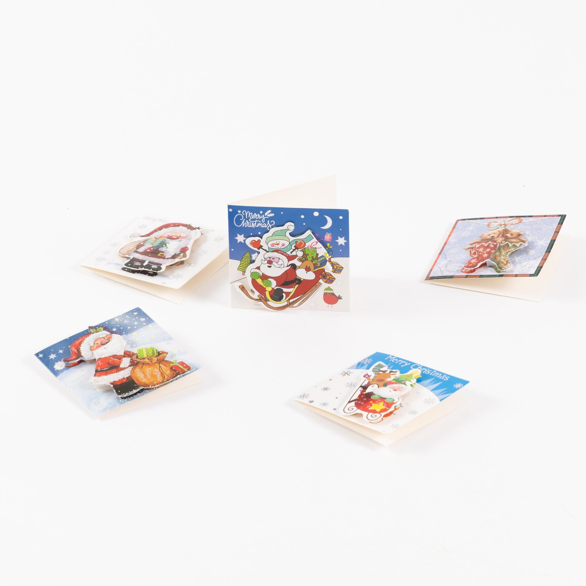 24 Christmas Gift 3D Tags Name Xmas Present Handcrafted Stick on Tag Etsy