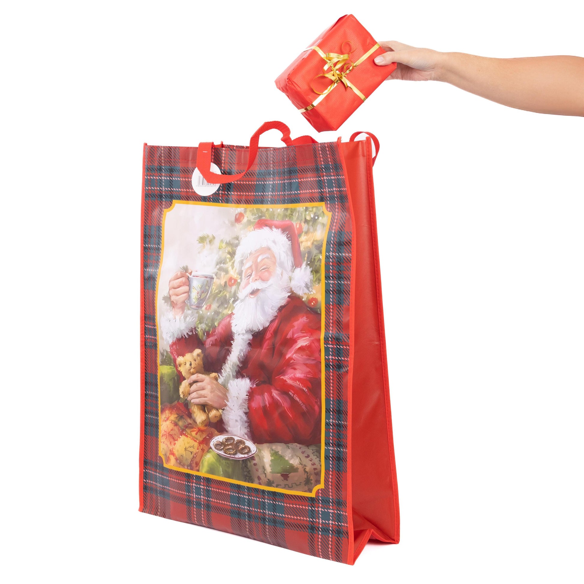 4 Christmas Gift Bags Jumbo Large with Handles Christmas Tote Bags Reusable Etsy
