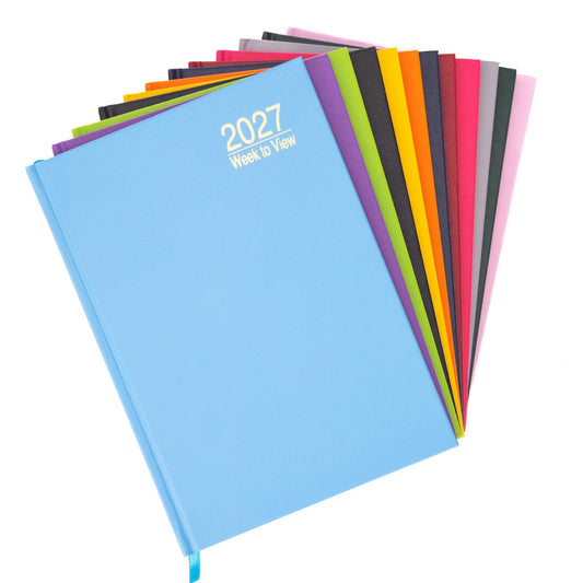 2027 Diary A5 Week To View Full Year Planner Desk Hardback FULL 2027 YEAR Etsy