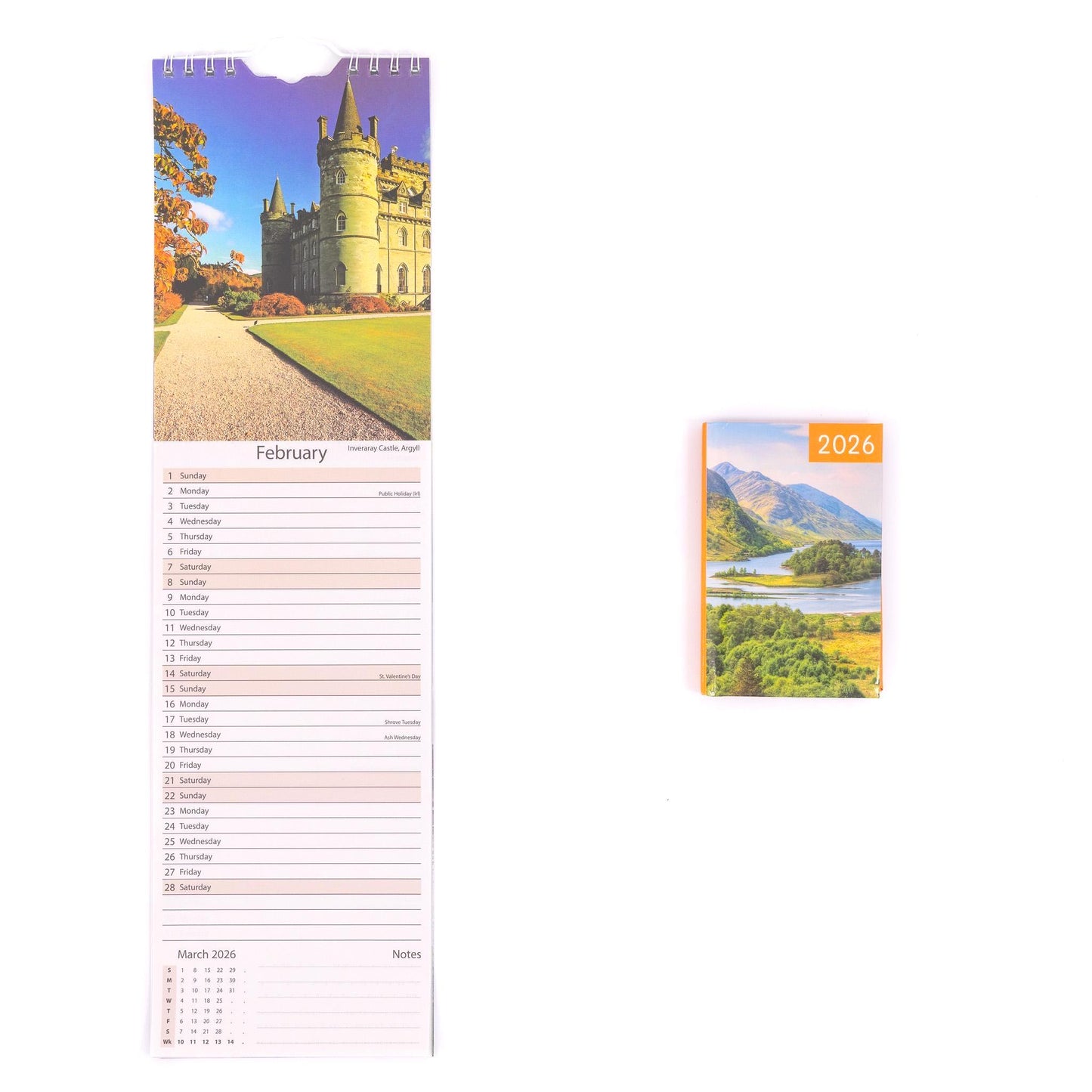 2026 Slim Calendar & Diary Set Planner Spiral Cats Dogs Flowers Garden Scenes Etsy